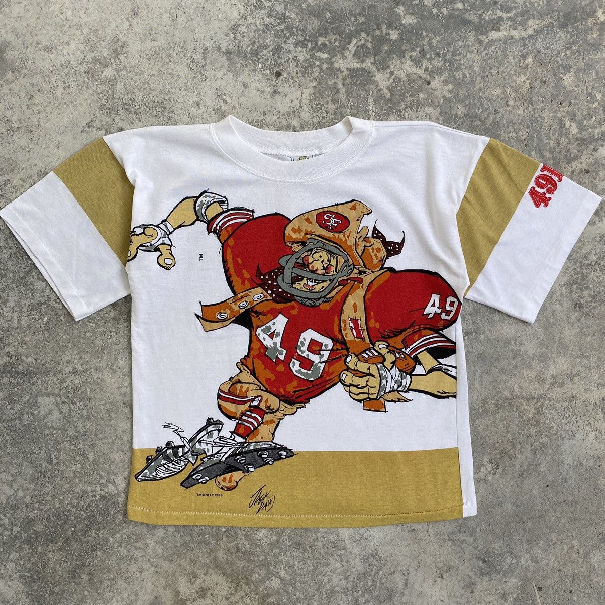 NFL Vintage 80’s San Francisco 49ers OG Boxy Cropped T-Shirt Size US M / EU 48-50 / 2 - 2 Thumbnail