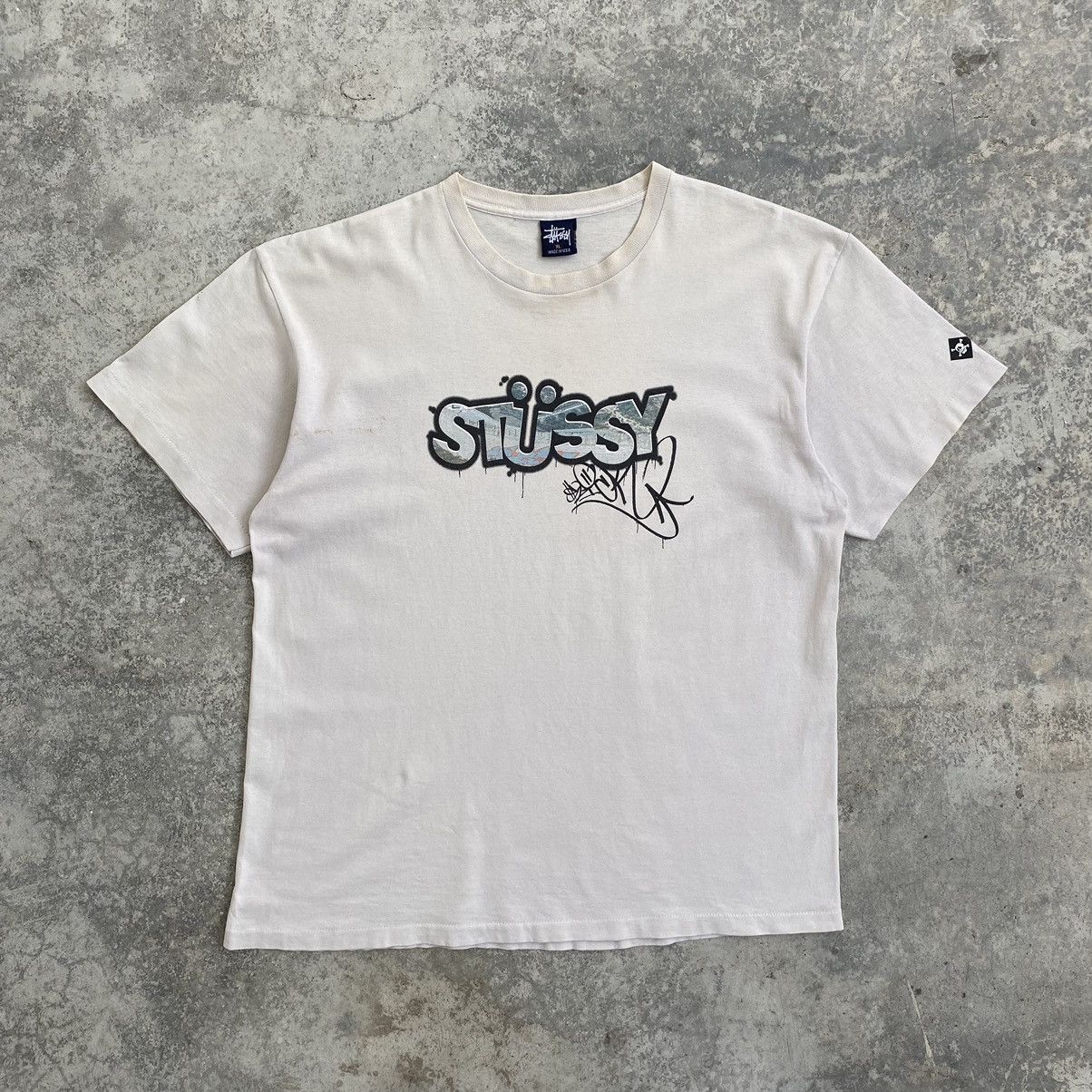 Stussy Vintage 90’s Stussy Airbrush Graphic T-Shirt Size US XL / EU 56 / 4 - 1 Thumbnail