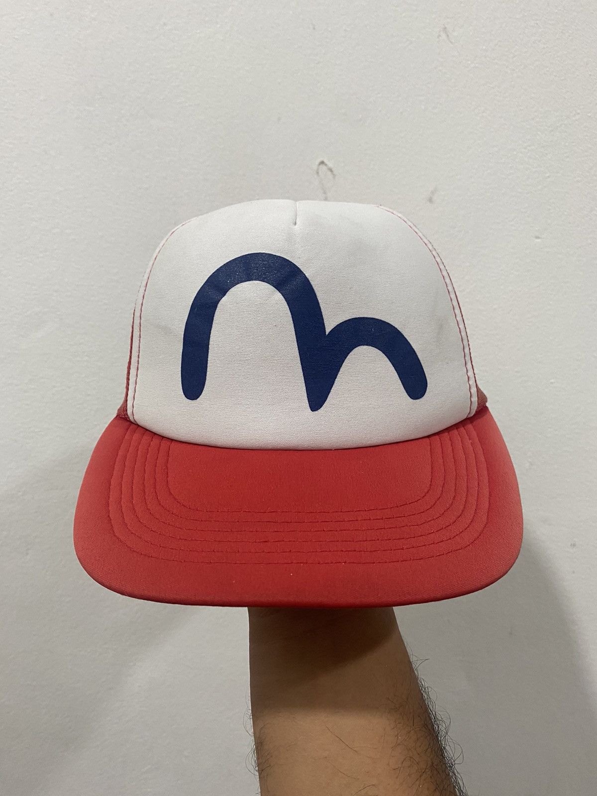 Evisu Vintage Distress Evisu Logo Trucked Hat Size ONE SIZE - 2 Thumbnail