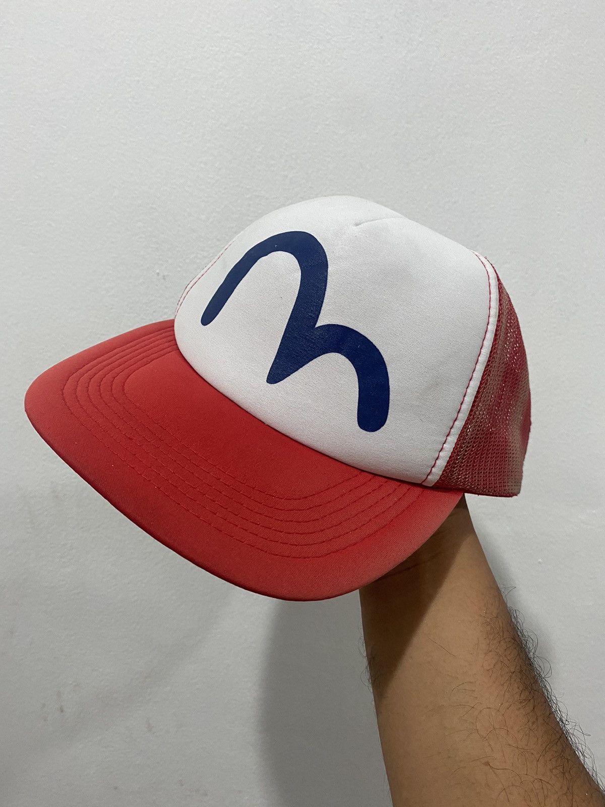 Evisu Vintage Distress Evisu Logo Trucked Hat Size ONE SIZE - 1 Thumbnail
