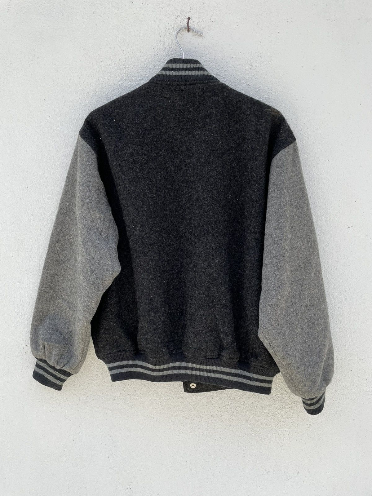 Japanese Brand × Vintage Vintage Crocodile sport wool bomber varsity jacket Size US L / EU 52-54 / 3 - 7 Thumbnail