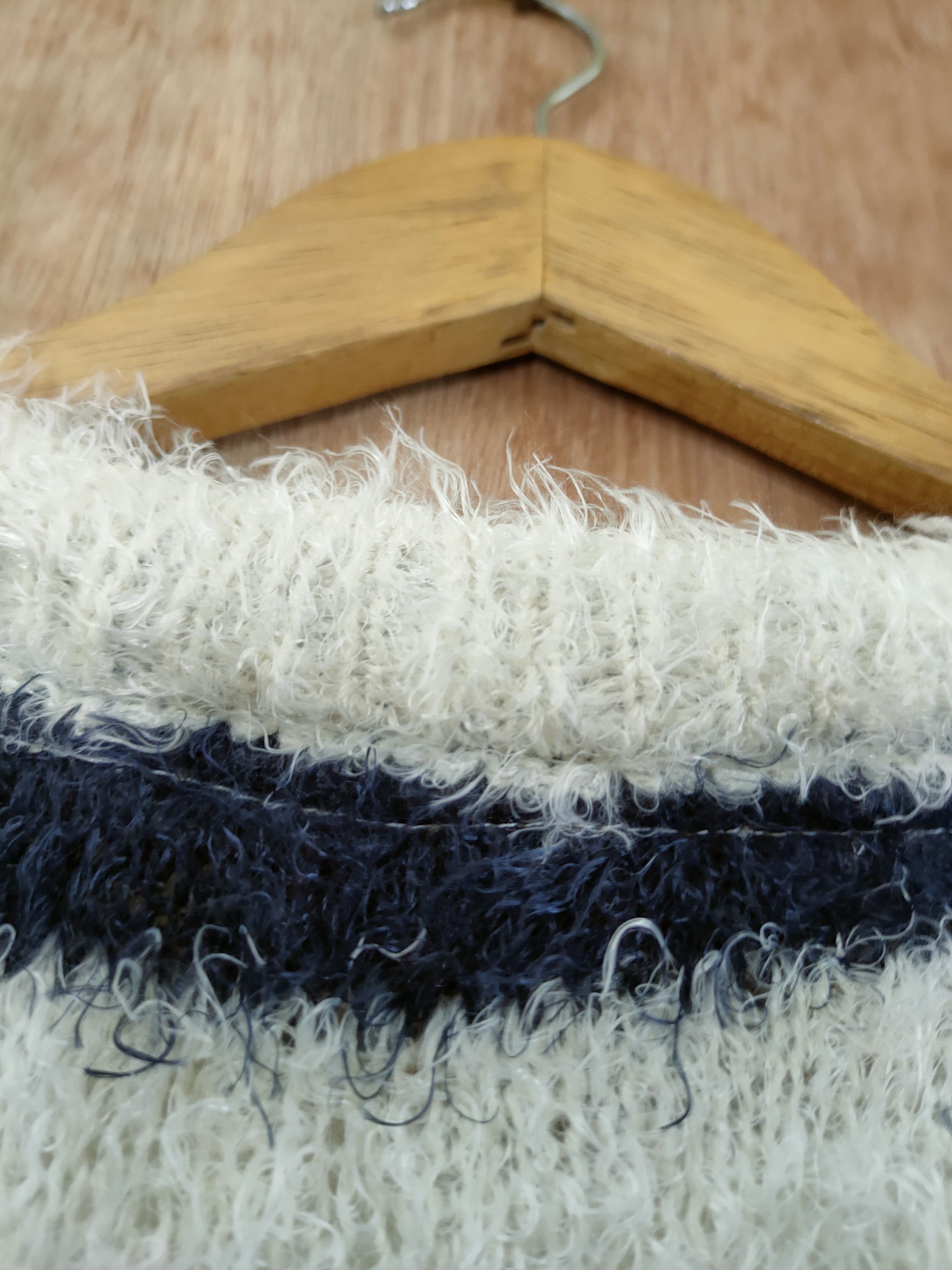 Aran Isles Knitwear D Suggestion all stripe mohair fur shaggy knitwear #46-509 Size US S / EU 44-46 / 1 - 12 Thumbnail