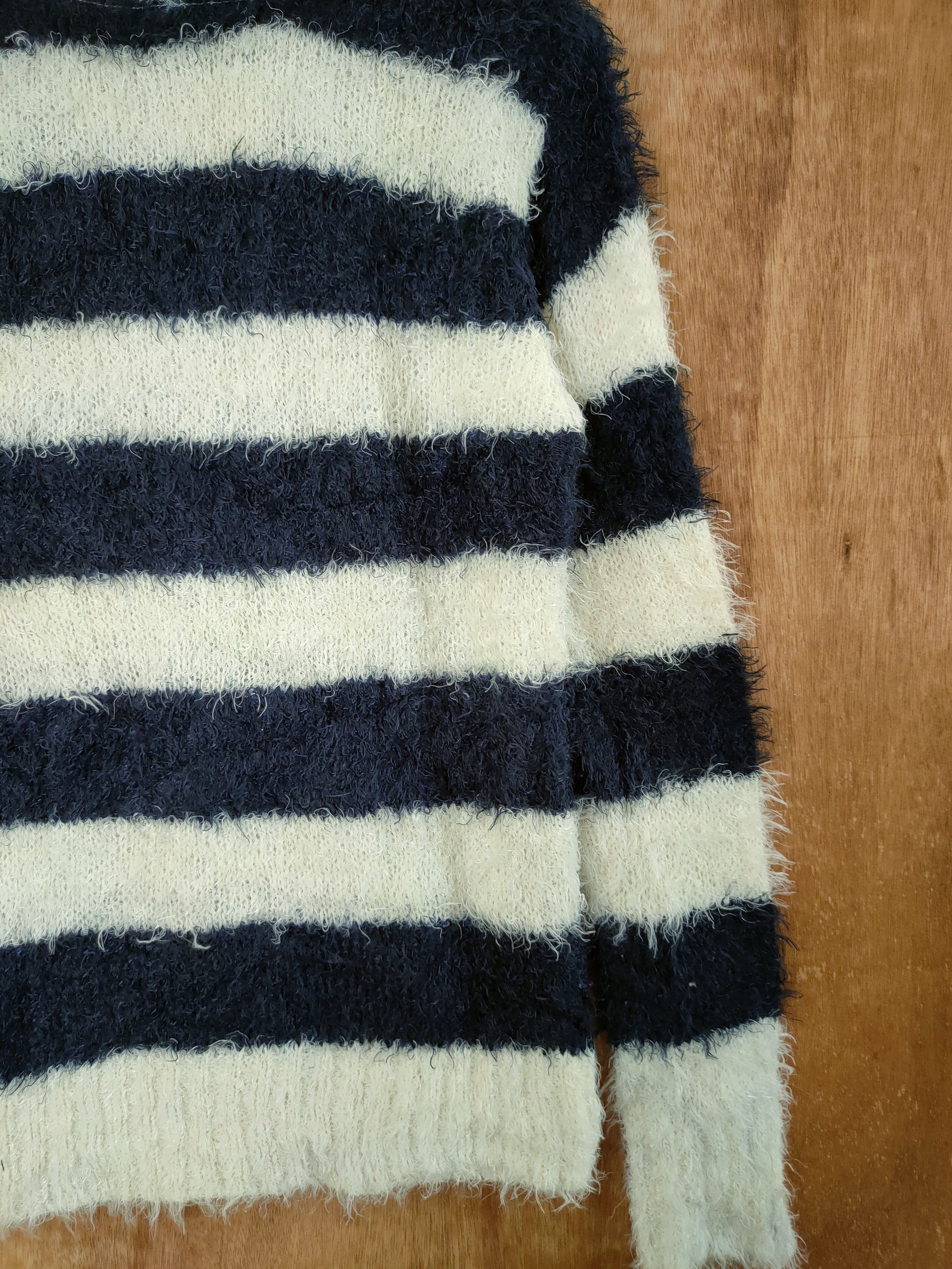 Aran Isles Knitwear D Suggestion all stripe mohair fur shaggy knitwear #46-509 Size US S / EU 44-46 / 1 - 11 Thumbnail