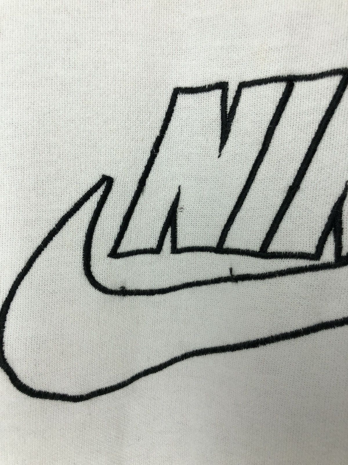 Nike × Vintage Vintage 80s Nike Big Logo Embroidery Oversized Sweathirts Size US L / EU 52-54 / 3 - 2 Thumbnail