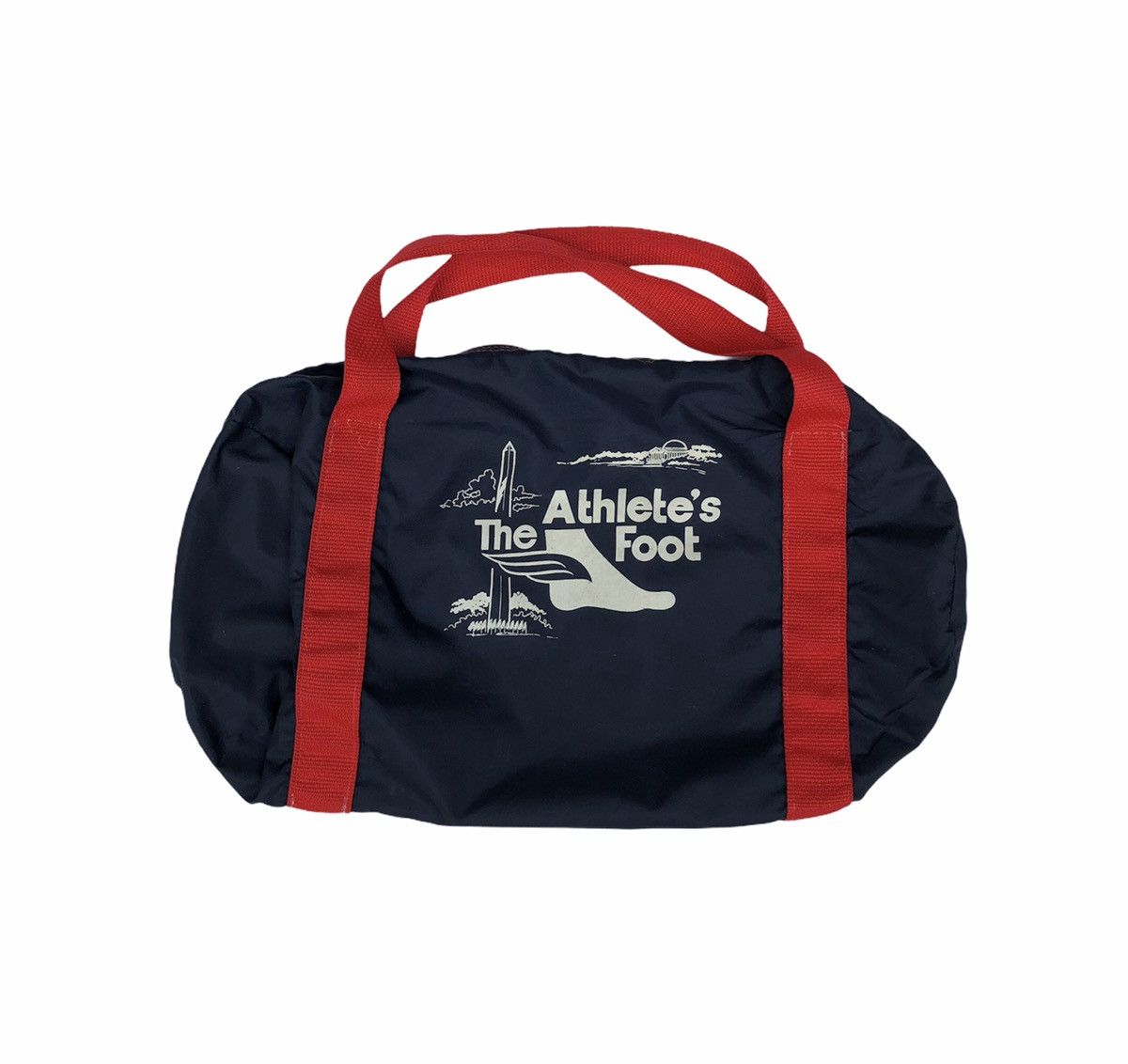 Vintage 🔥RARE🔥Nike The Athlete’s Foot Duffel Bag 70s Blue Canvas Size ONE SIZE - 2 Thumbnail