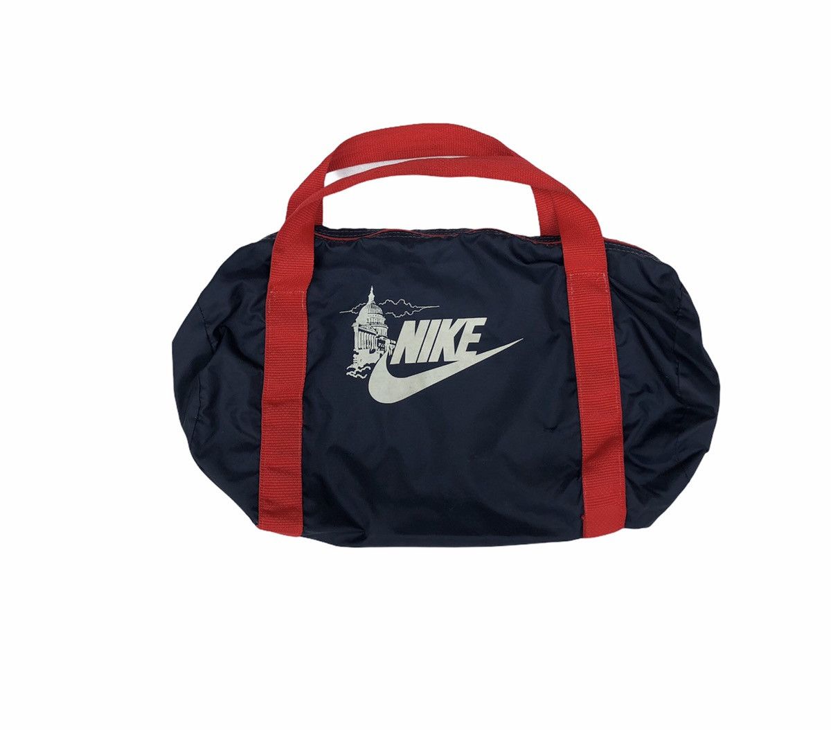 Vintage 🔥RARE🔥Nike The Athlete’s Foot Duffel Bag 70s Blue Canvas Size ONE SIZE - 3 Thumbnail