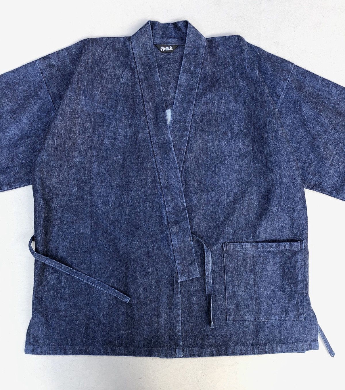 Japanese Brand Japanese Denim Selvedge Sanjuro Kimono Down Jacket Size US L / EU 52-54 / 3 - 3 Thumbnail