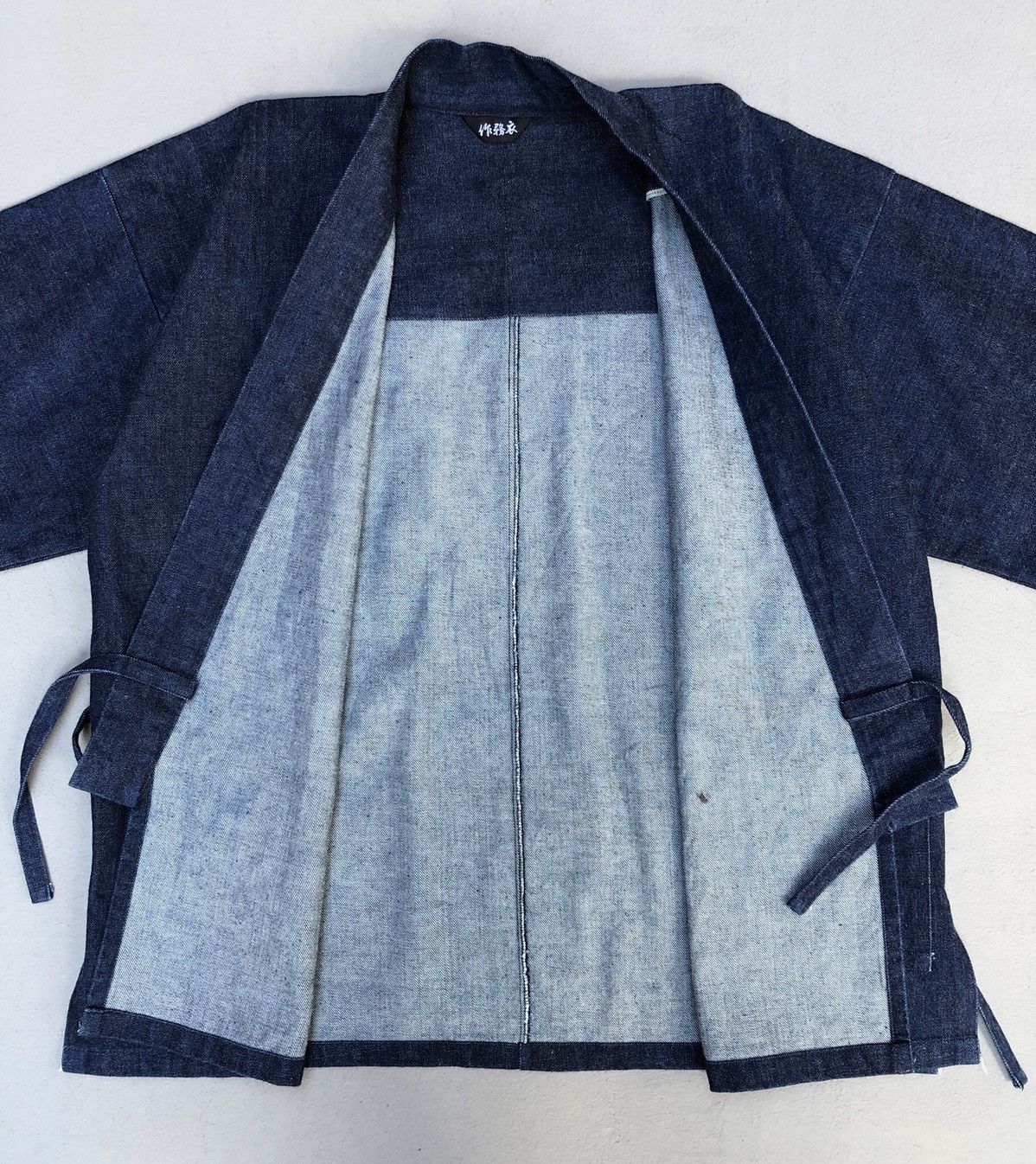 Japanese Brand Japanese Denim Selvedge Sanjuro Kimono Down Jacket Size US L / EU 52-54 / 3 - 6 Thumbnail