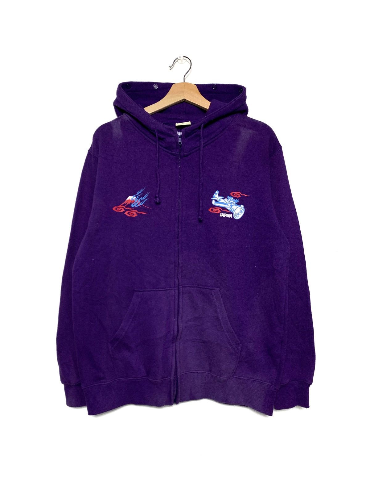 Japanese Brand Sukajan Style Sunfaded Purple Pullover Hoodies Size US M / EU 48-50 / 2 - 1 Thumbnail