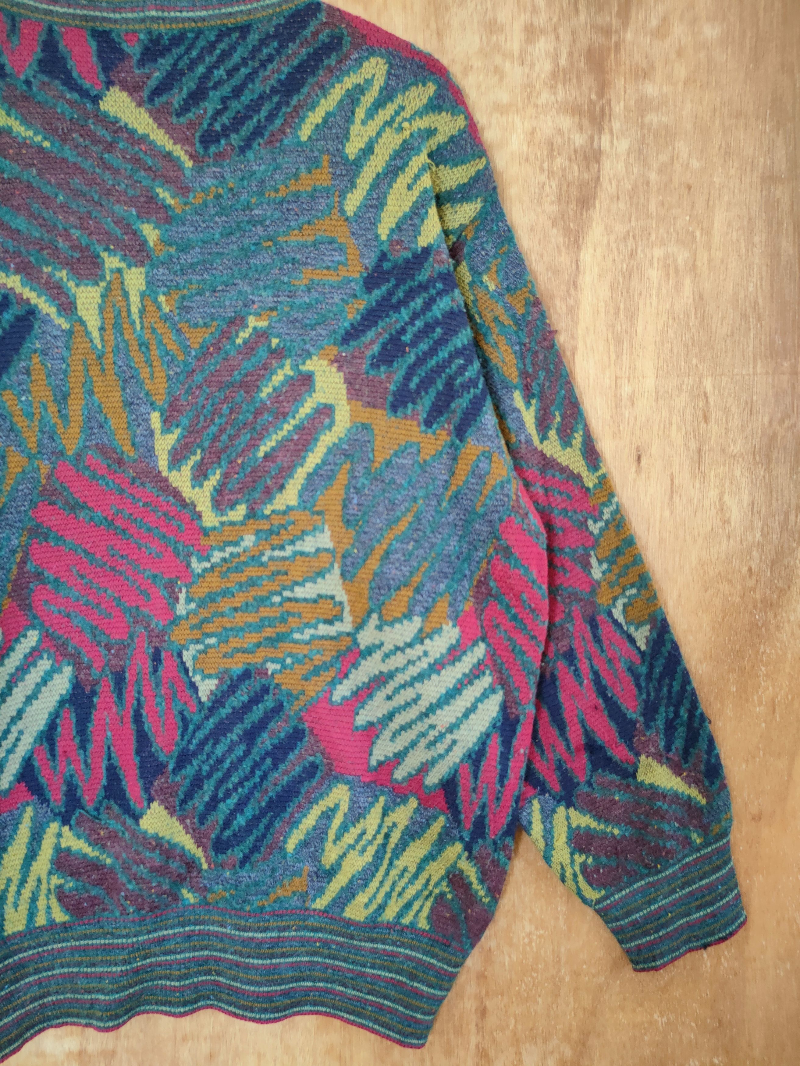 Missoni Missoni italy Color cable aran isle knitwear #46-432DL Size US L / EU 52-54 / 3 - 10 Thumbnail