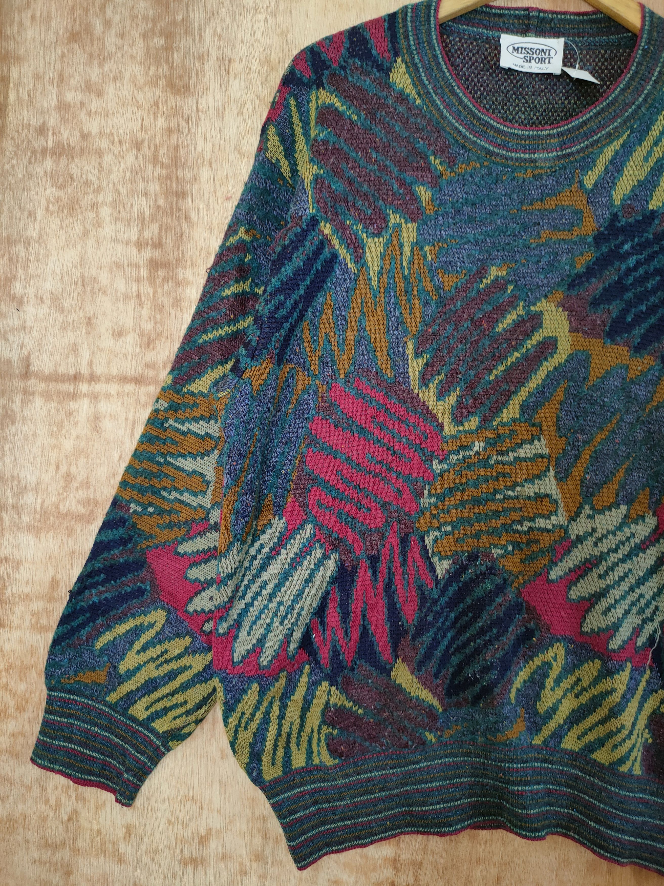 Missoni Missoni italy Color cable aran isle knitwear #46-432DL Size US L / EU 52-54 / 3 - 2 Thumbnail