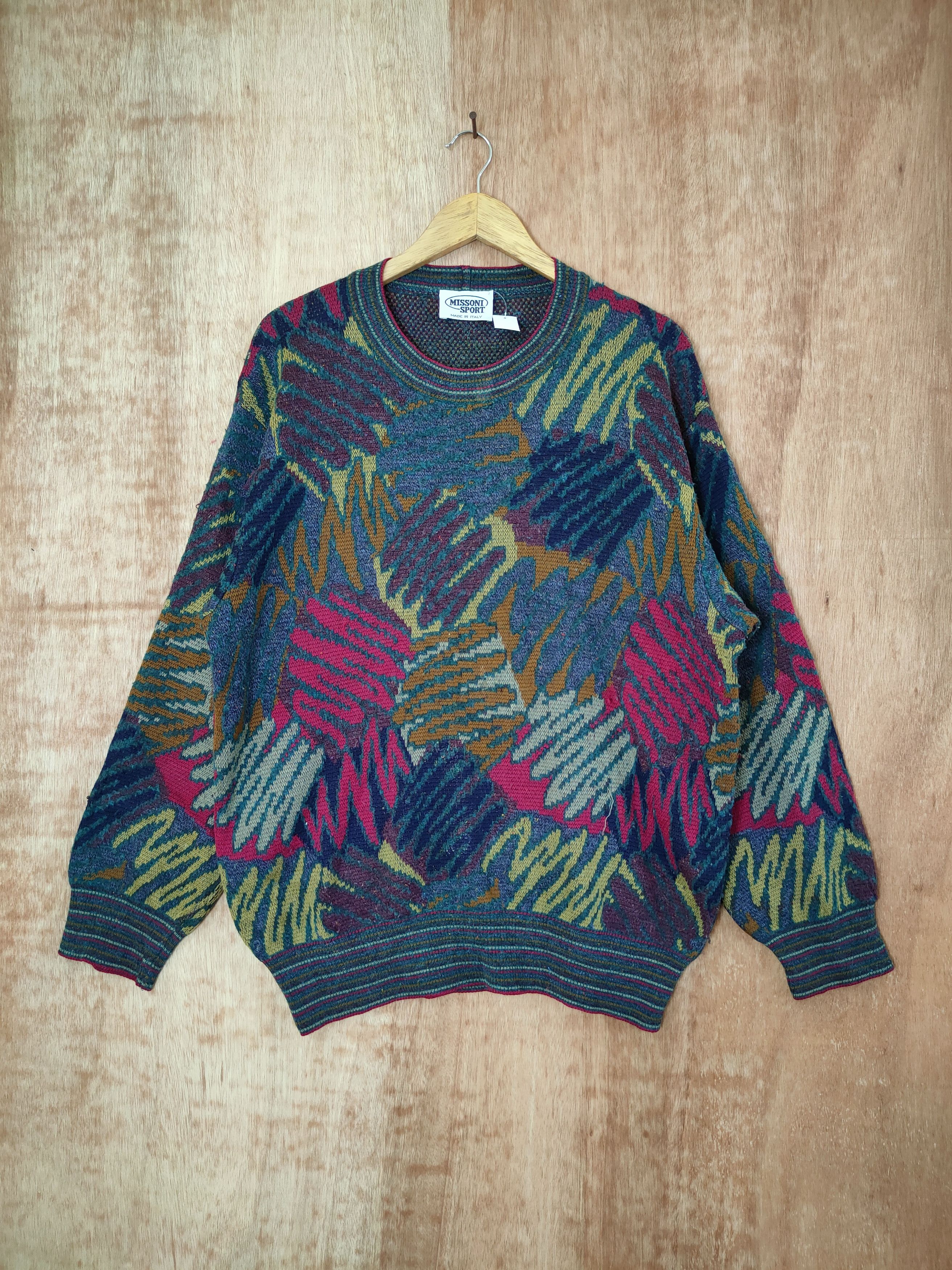 Missoni Missoni italy Color cable aran isle knitwear #46-432DL Size US L / EU 52-54 / 3 - 1 Thumbnail
