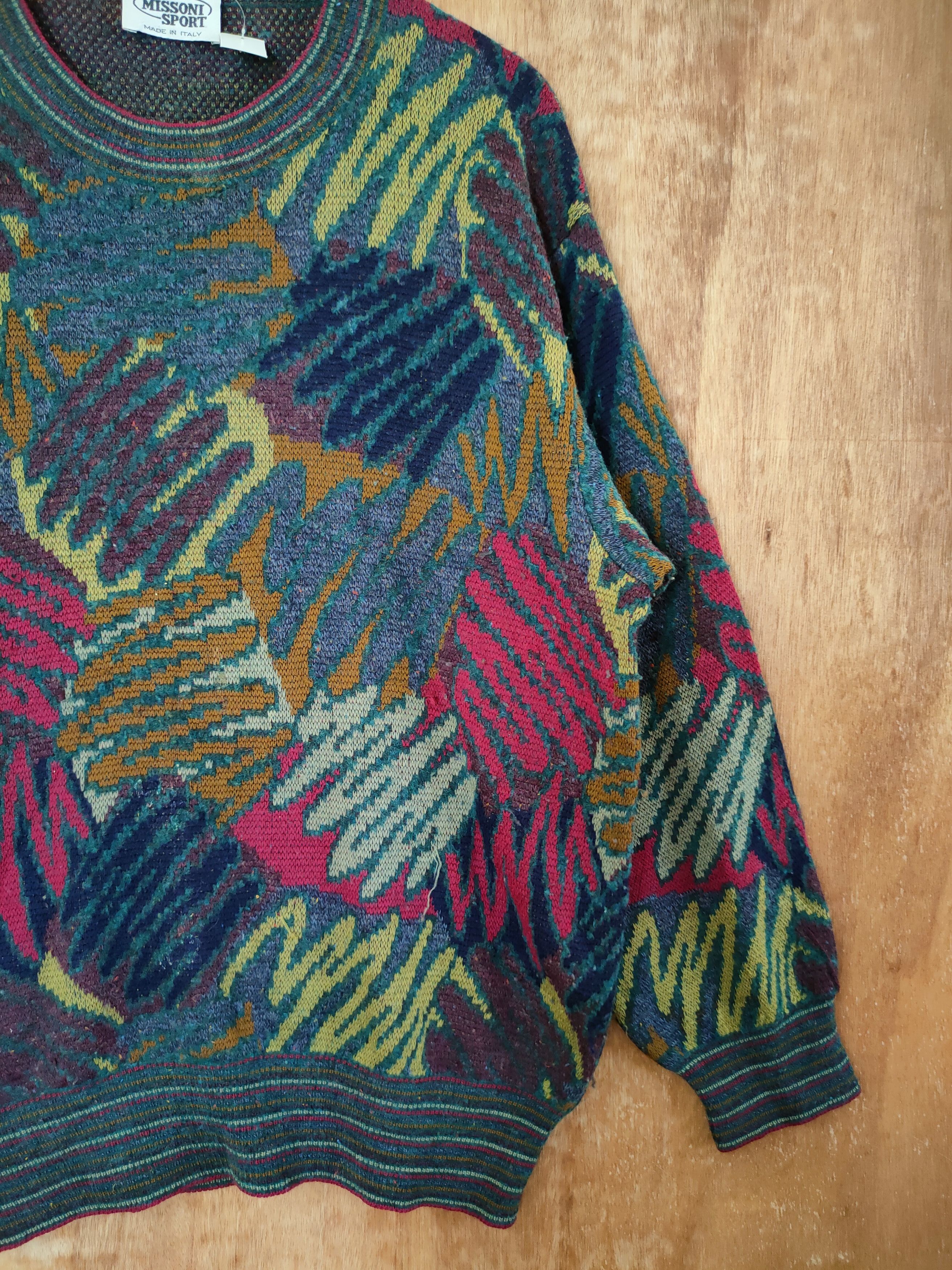Missoni Missoni italy Color cable aran isle knitwear #46-432DL Size US L / EU 52-54 / 3 - 3 Thumbnail