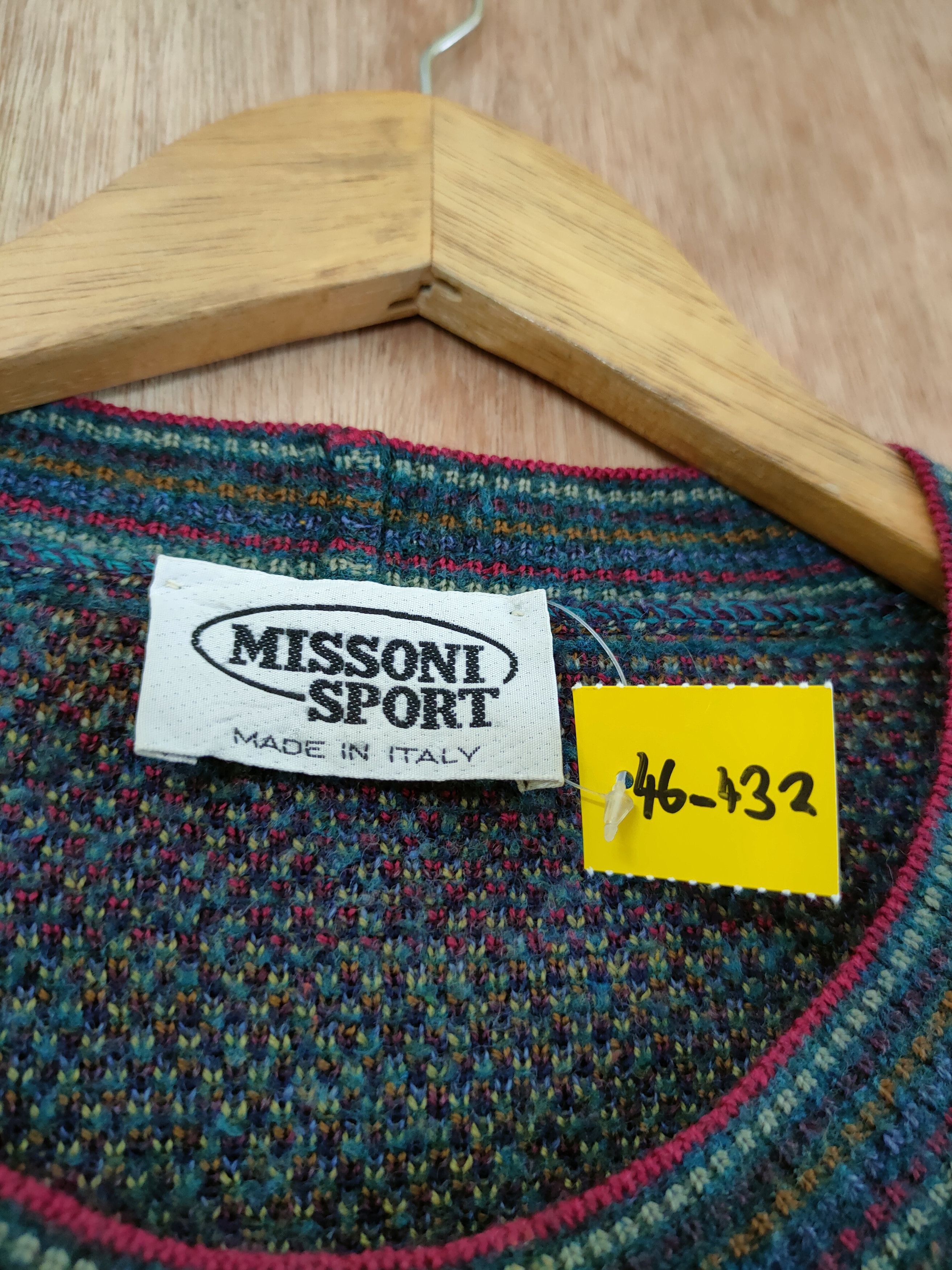 Missoni Missoni italy Color cable aran isle knitwear #46-432DL Size US L / EU 52-54 / 3 - 4 Thumbnail