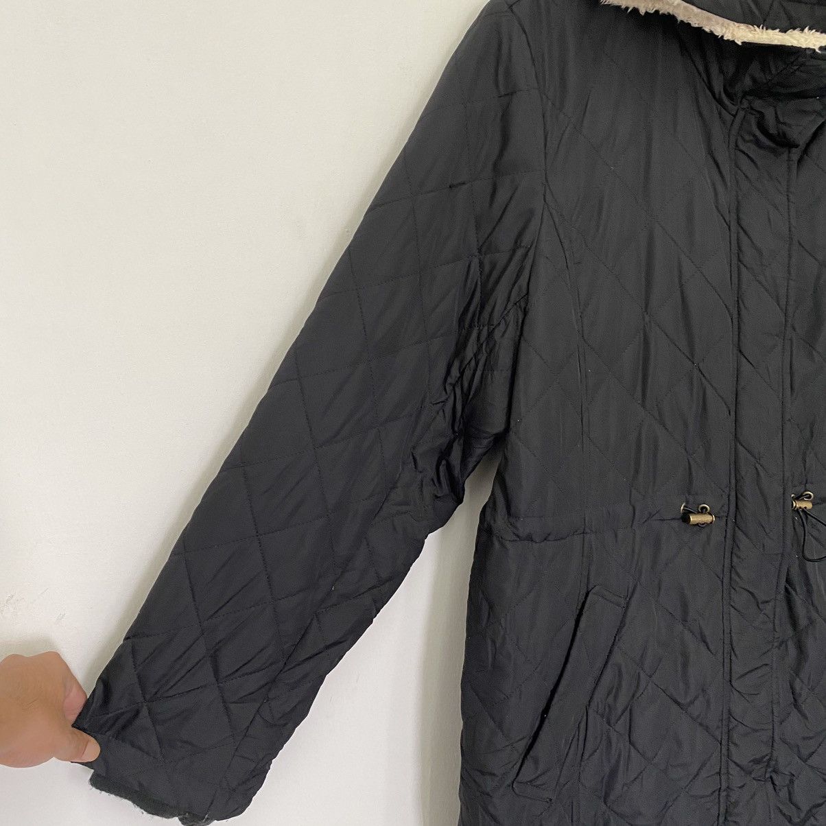 Japanese Brand × Vintage Vintage Lining Sherpa Hoodie Quilted Long Jacket Size L / US 10 / IT 46 - 3 Thumbnail
