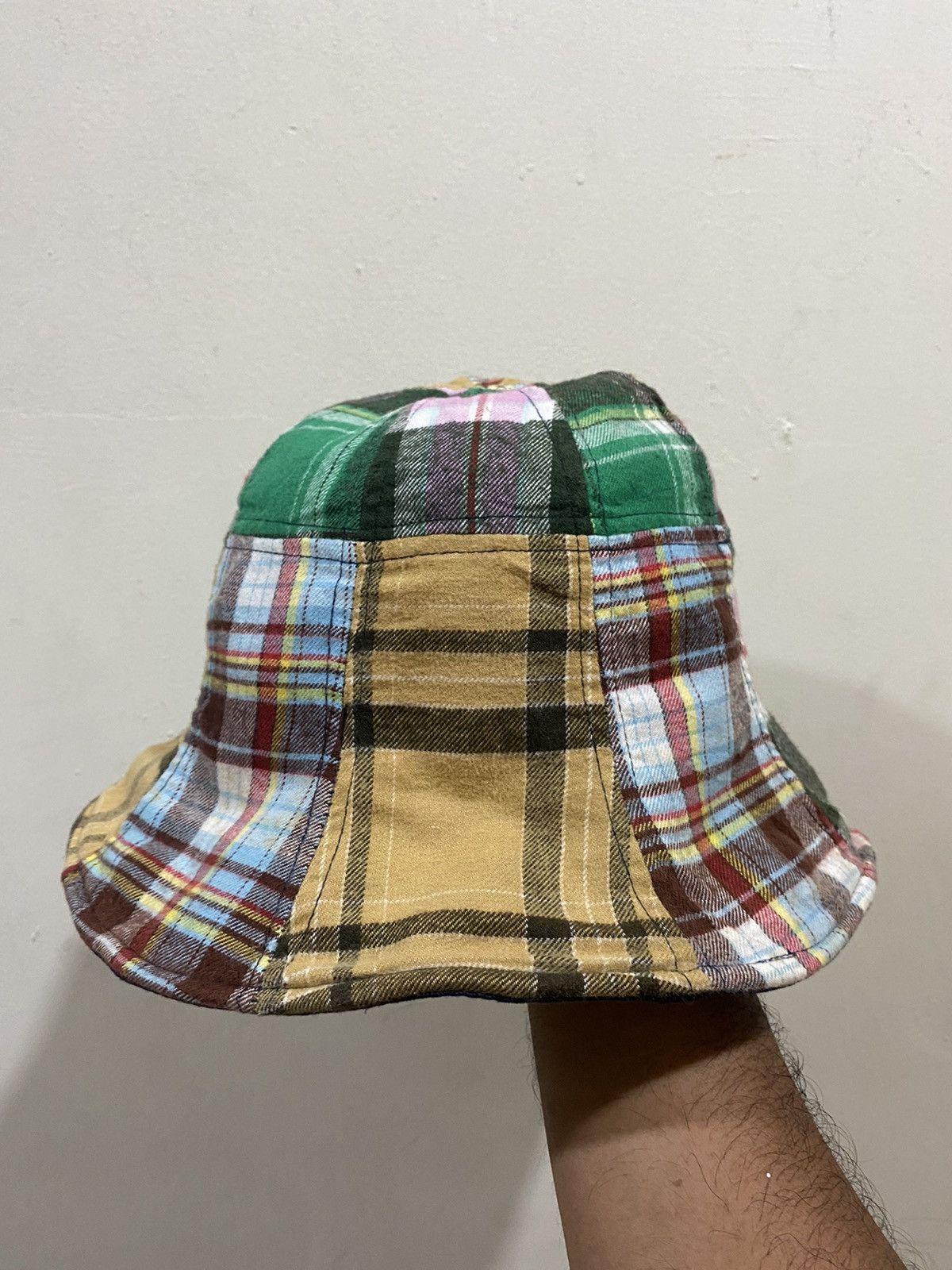 Sublime 🔥Vintage🔥 Sublime Plaid Patchwork Designer Bucket Hat Size ONE SIZE - 4 Thumbnail