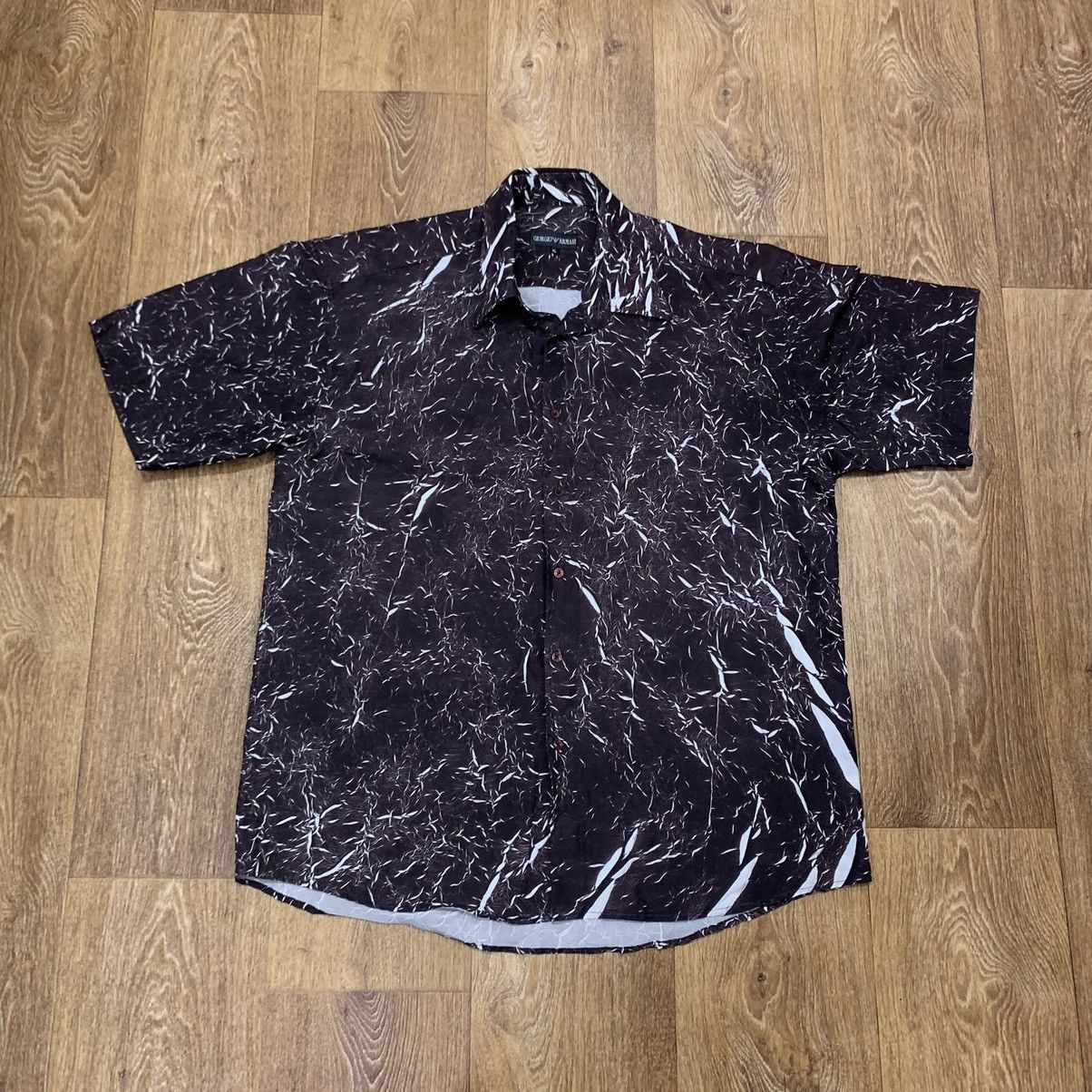Emporio Armani Vintage 90s Giorgio Armani Shirt Streetwear Size XL Size US XL / EU 56 / 4 - 1 Thumbnail