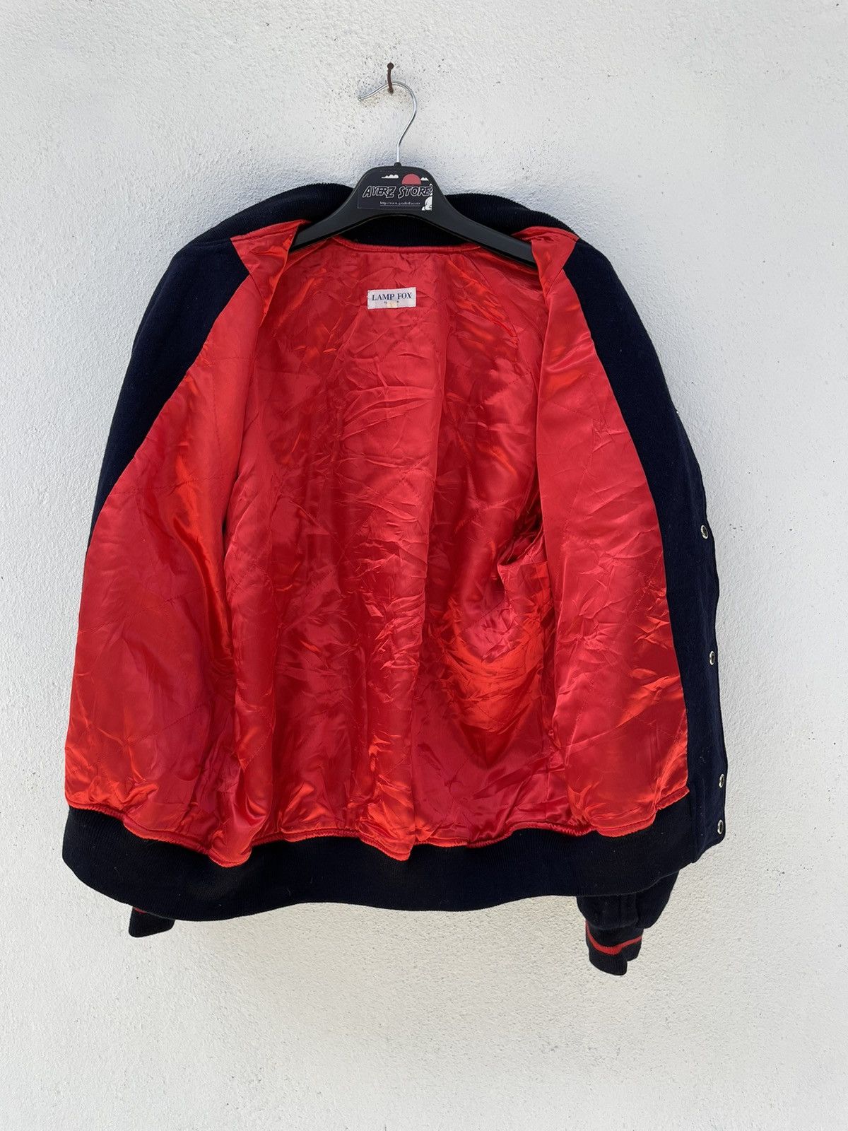Japanese Brand Vintage Japan Brand Lamp Fox Varsity Wool Jackets Size US L / EU 52-54 / 3 - 10 Thumbnail