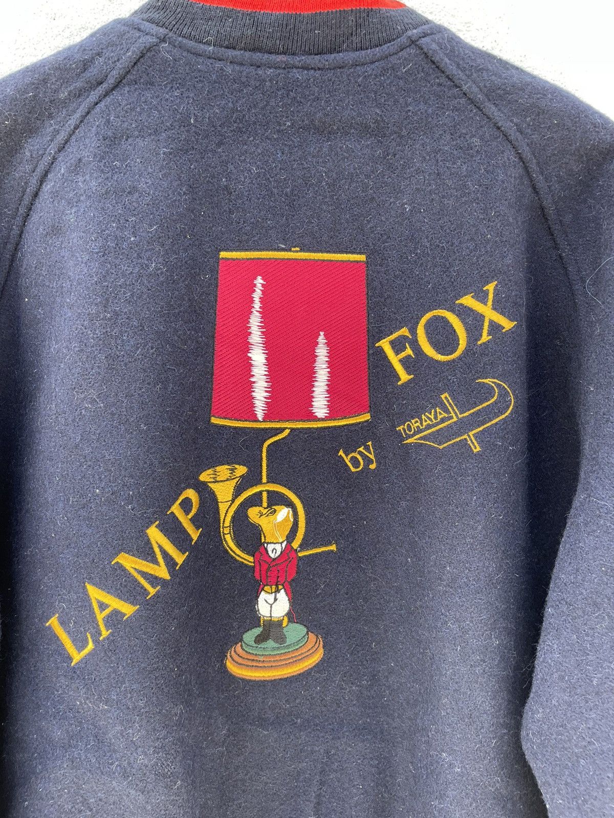 Japanese Brand Vintage Japan Brand Lamp Fox Varsity Wool Jackets Size US L / EU 52-54 / 3 - 7 Thumbnail