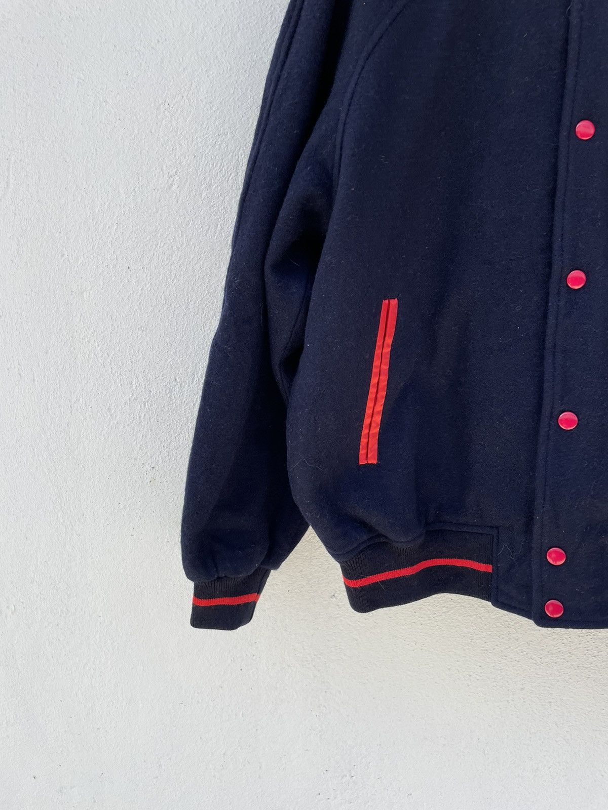 Japanese Brand Vintage Japan Brand Lamp Fox Varsity Wool Jackets Size US L / EU 52-54 / 3 - 6 Thumbnail