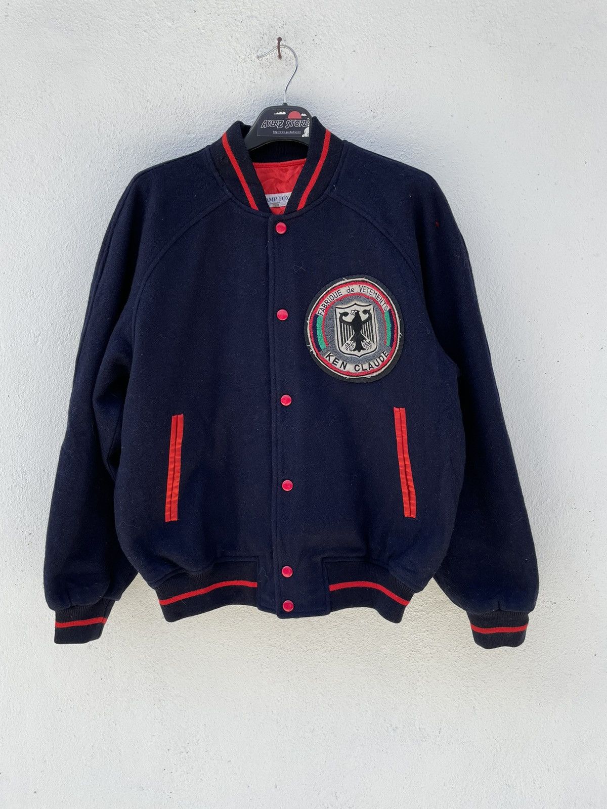 Japanese Brand Vintage Japan Brand Lamp Fox Varsity Wool Jackets Size US L / EU 52-54 / 3 - 2 Thumbnail