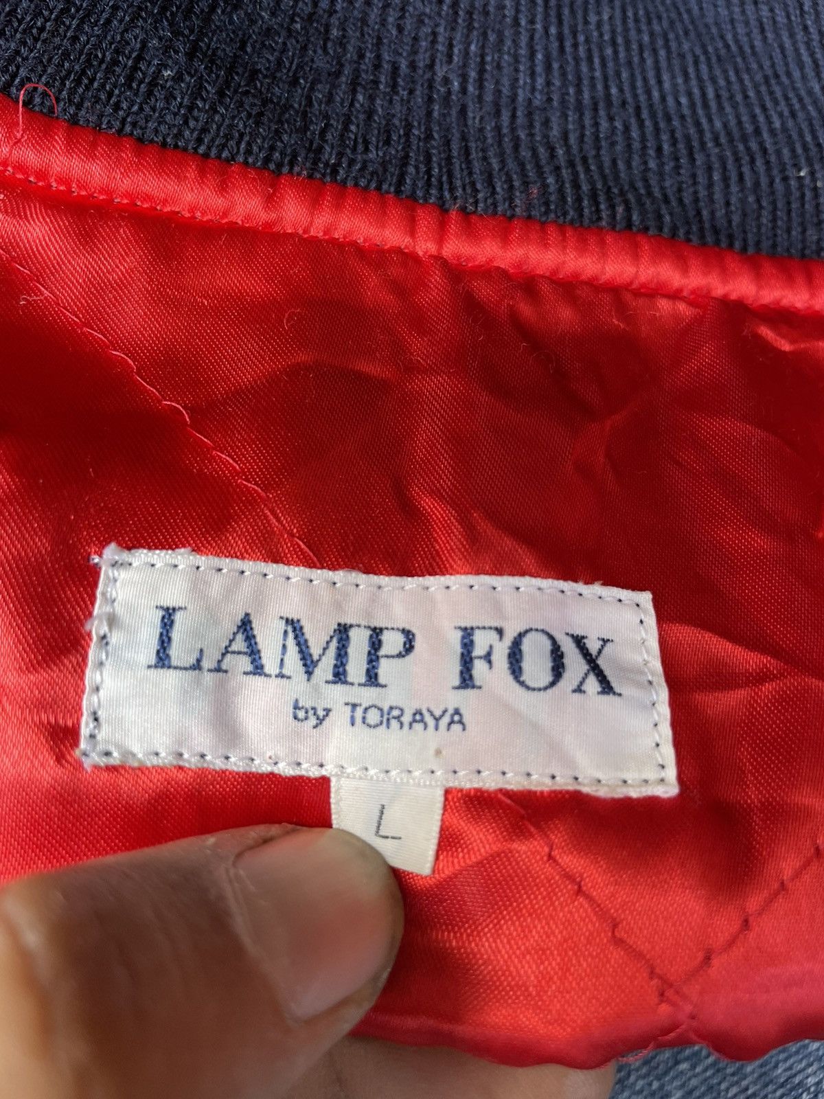Japanese Brand Vintage Japan Brand Lamp Fox Varsity Wool Jackets Size US L / EU 52-54 / 3 - 11 Thumbnail