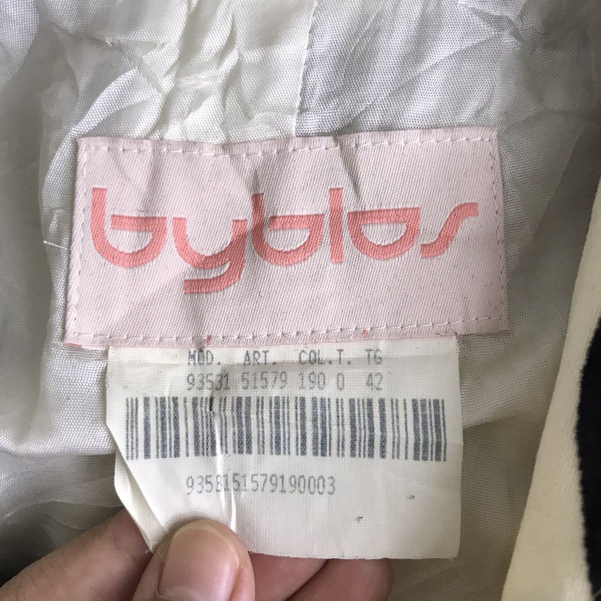 Byblos Vintage BYBLOS Italy Abstract Embroidered Logo Coat Jacket Size US XS / EU 42 / 0 - 4 Thumbnail