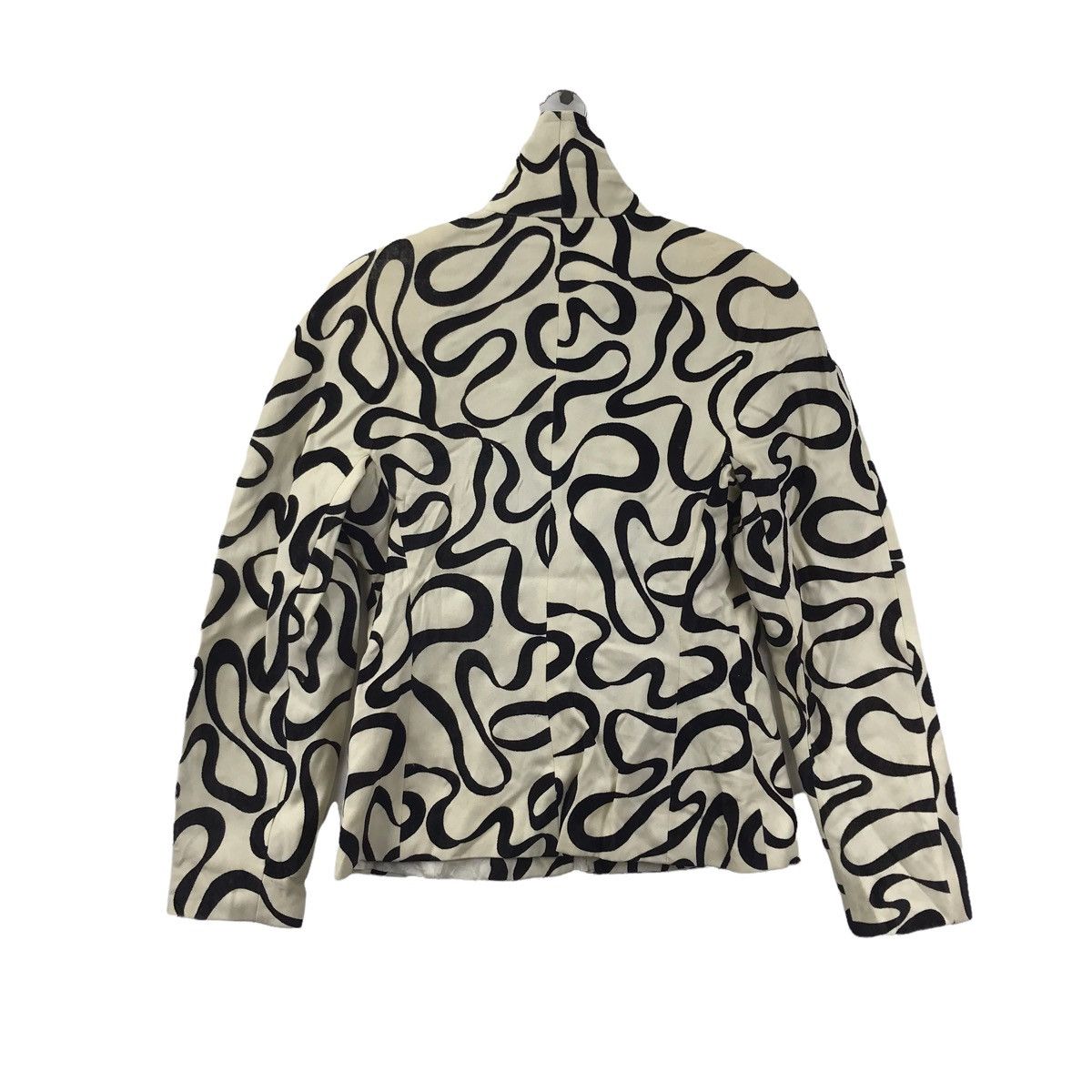 Byblos Vintage BYBLOS Italy Abstract Embroidered Logo Coat Jacket Size US XS / EU 42 / 0 - 7 Thumbnail