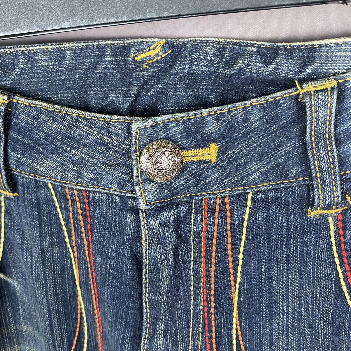Beauty Beast × Japanese Brand × Jean Steals🔥38x31.5Vintage Bullet Button Flare Jeans Size US 38 / EU 54 - 7 Thumbnail