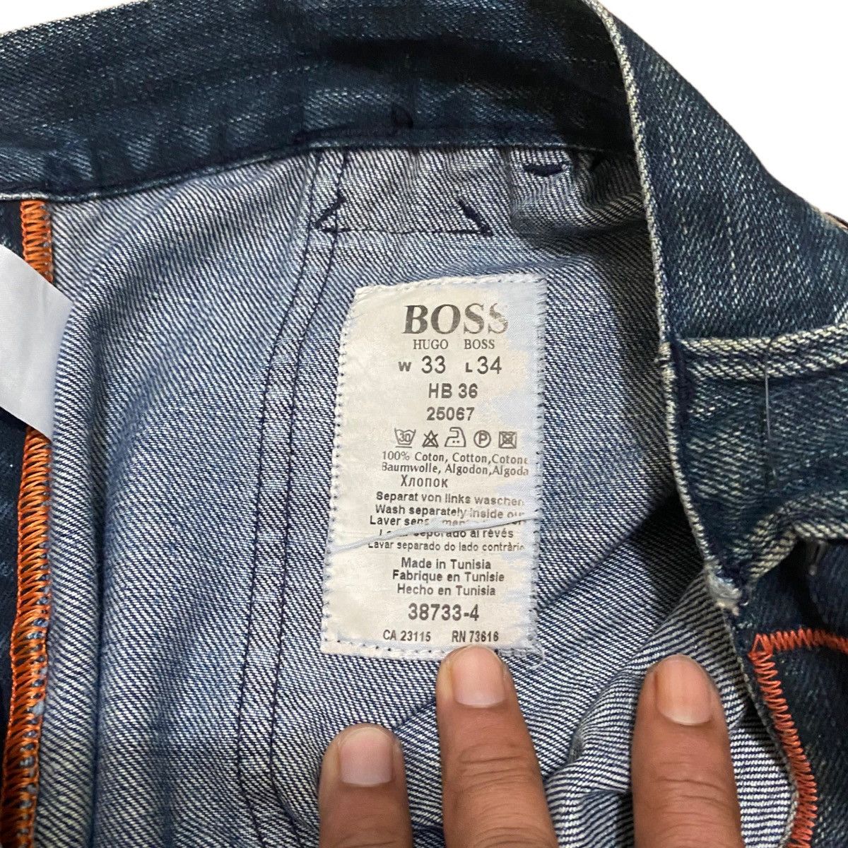 Hugo Boss × Vintage × Voodoo Tactical Vintage Hugo Boss 5 Pocket Cargo Baker Denim Pants Size US 31 - 10 Thumbnail