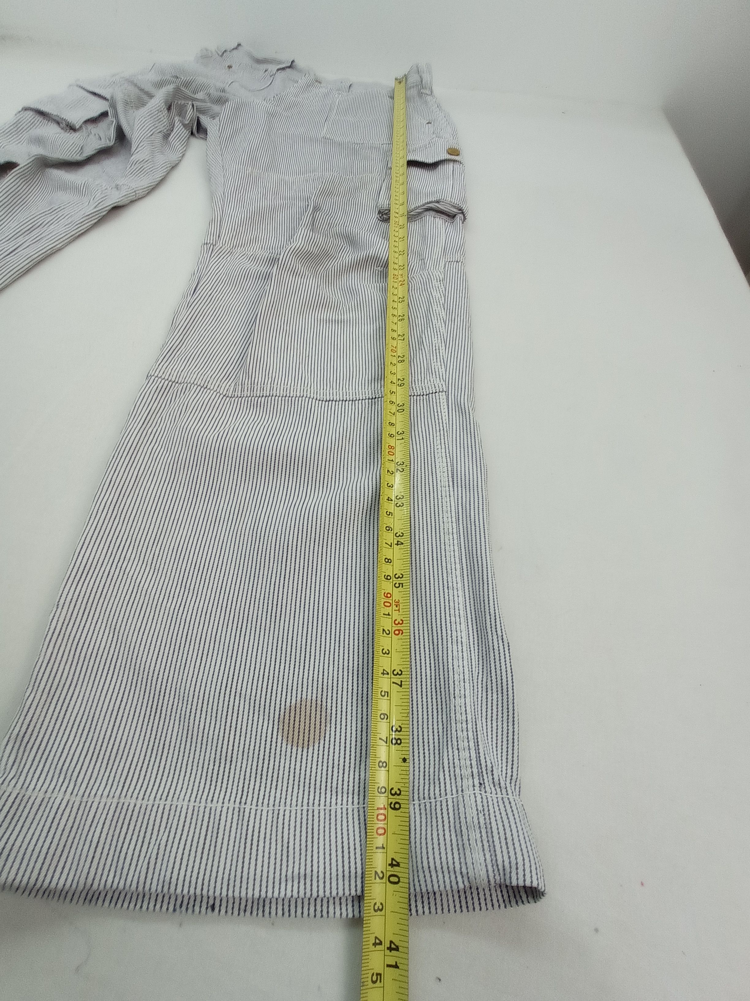 Japanese Brand Dogman Hickory Stripe Disstrested Cargo Pants Size US 30 / EU 46 - 17 Thumbnail