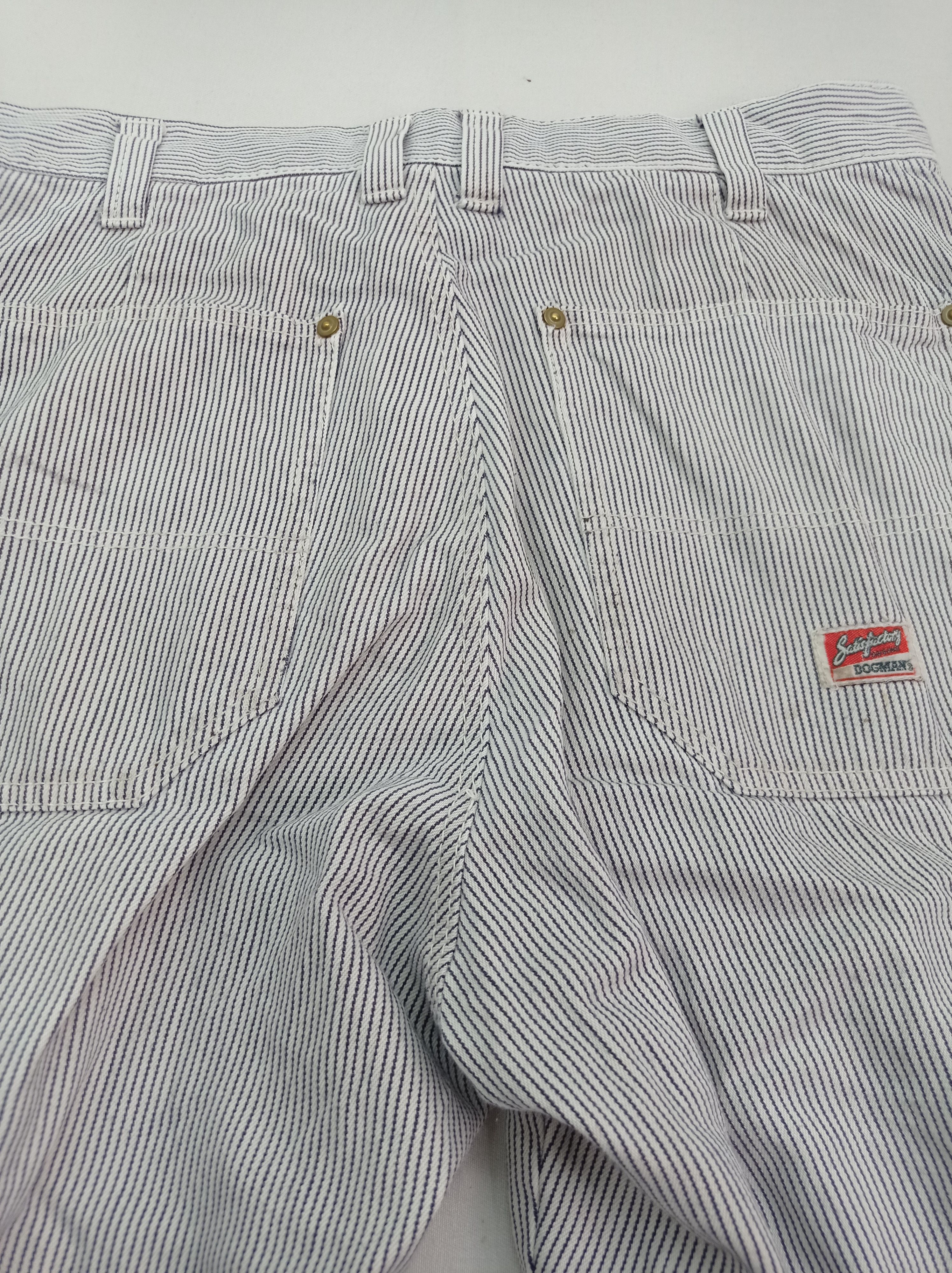 Japanese Brand Dogman Hickory Stripe Disstrested Cargo Pants Size US 30 / EU 46 - 7 Thumbnail