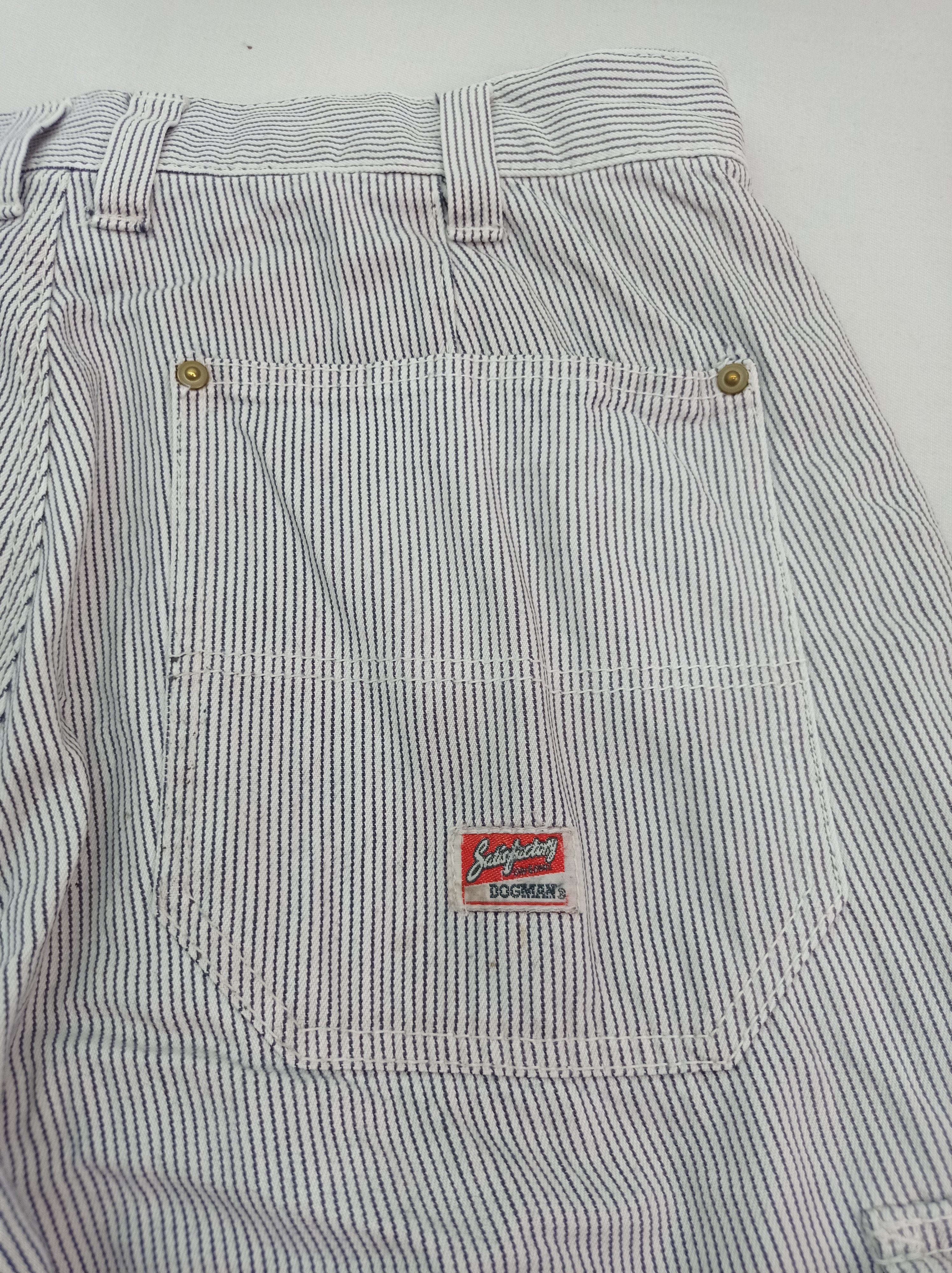 Japanese Brand Dogman Hickory Stripe Disstrested Cargo Pants Size US 30 / EU 46 - 5 Thumbnail
