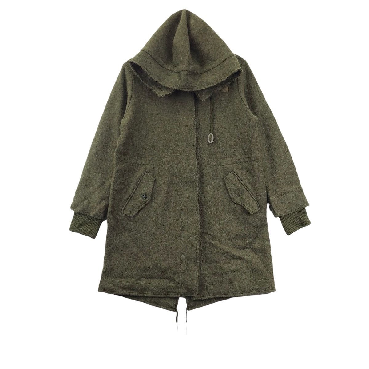 COMME CA ISM Onigiri Japanese Brand Wool Hooded Coat Kapital