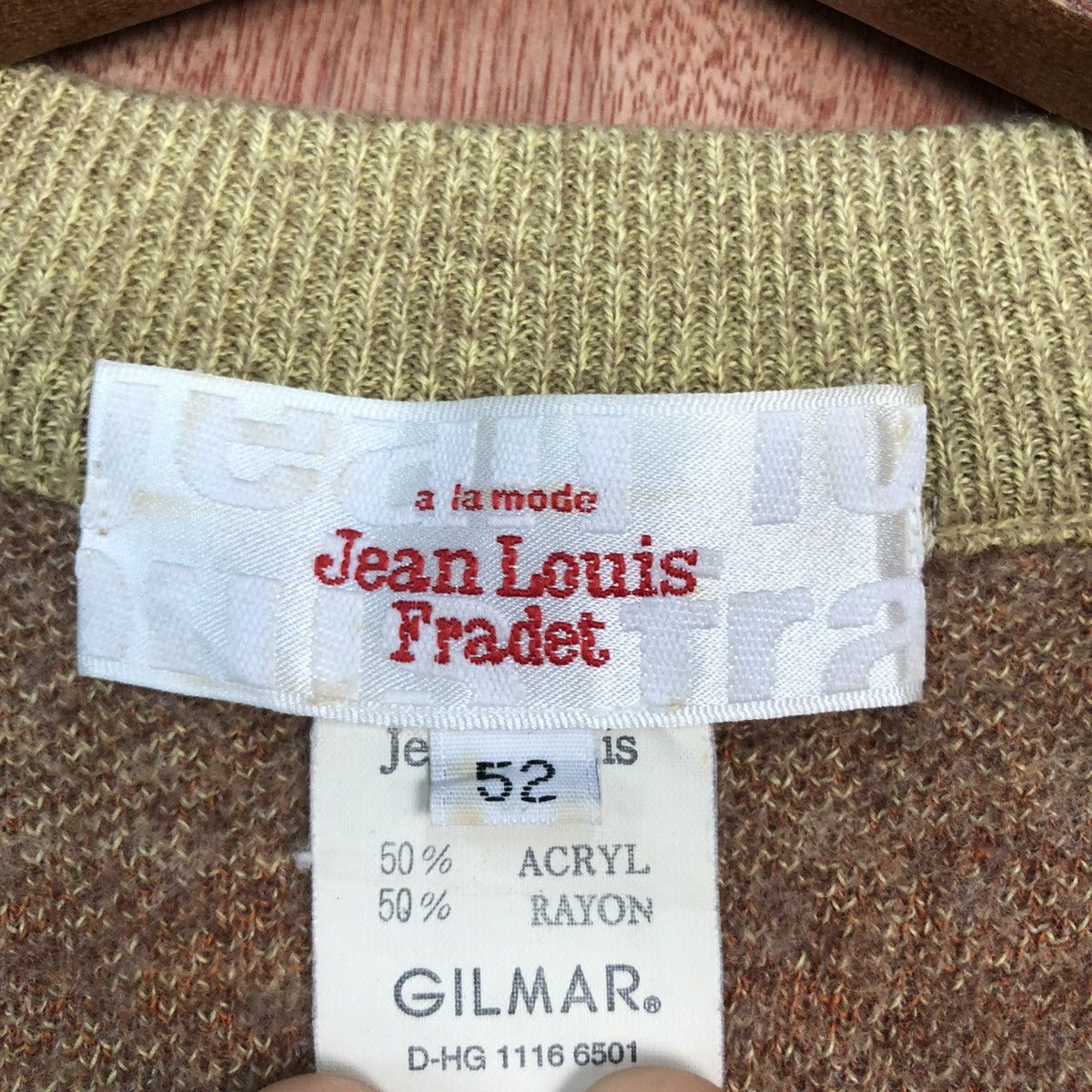 Vintage Jean Louis Fradet Brown rayon Cardigan knitwear #c745DL Size US M / EU 48-50 / 2 - 12 Thumbnail