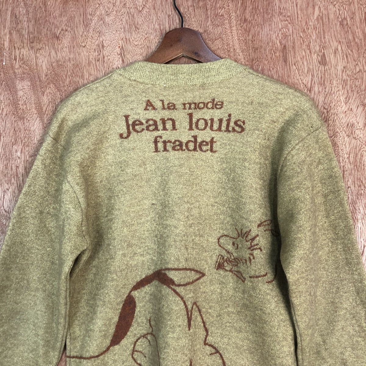 Vintage Jean Louis Fradet Brown rayon Cardigan knitwear #c745DL Size US M / EU 48-50 / 2 - 14 Thumbnail