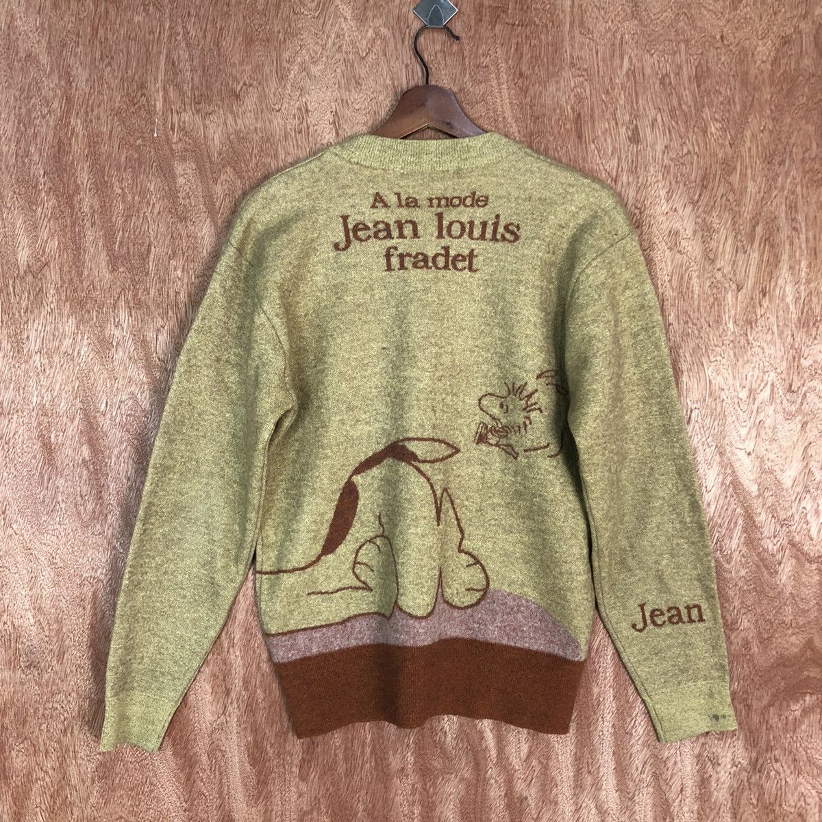 Vintage Jean Louis Fradet Brown rayon Cardigan knitwear #c745DL Size US M / EU 48-50 / 2 - 13 Thumbnail
