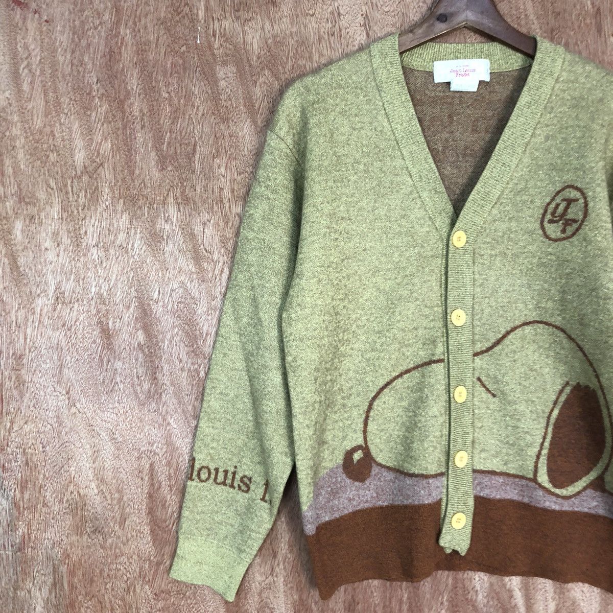 Vintage Jean Louis Fradet Brown rayon Cardigan knitwear #c745DL Size US M / EU 48-50 / 2 - 7 Thumbnail