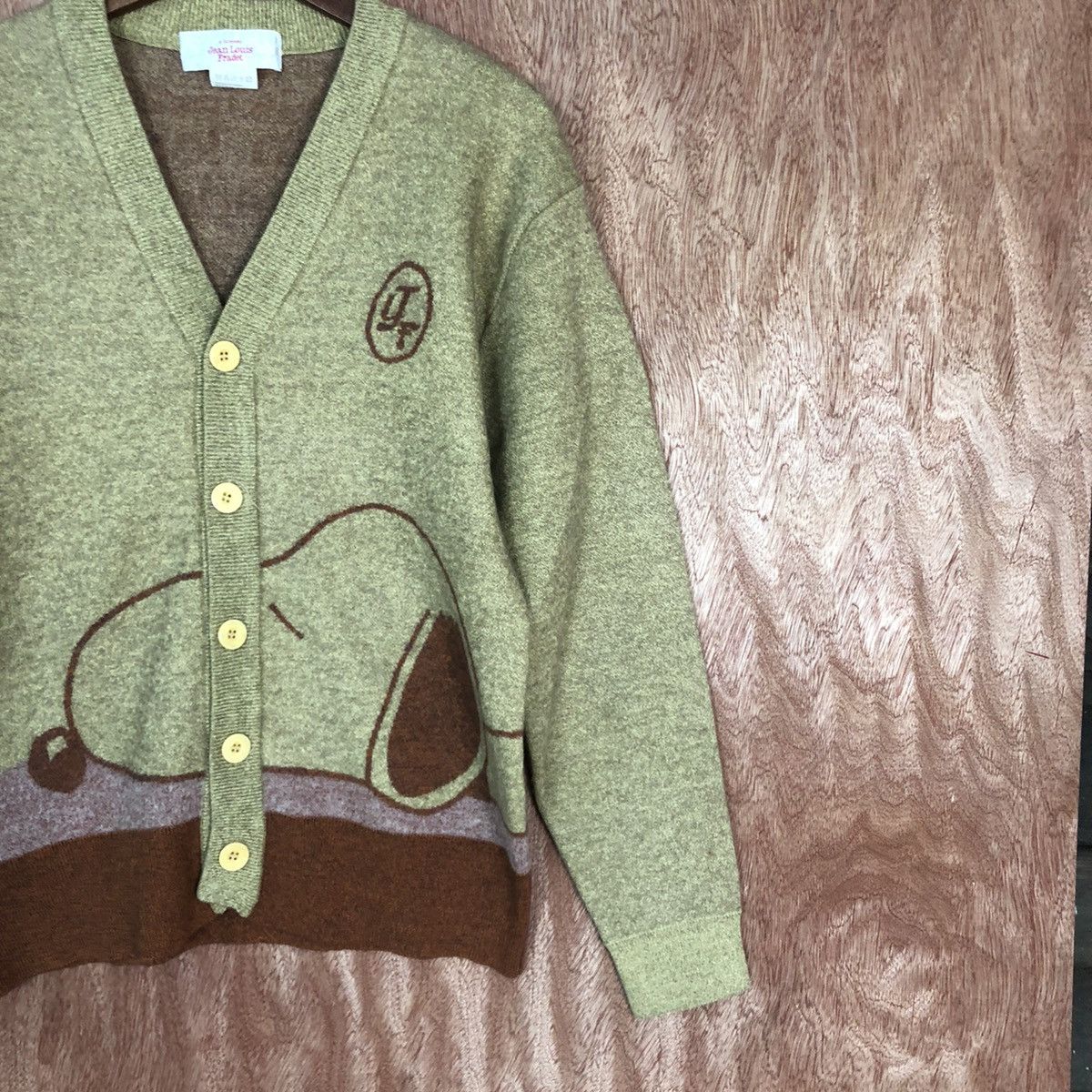 Vintage Jean Louis Fradet Brown rayon Cardigan knitwear #c745DL Size US M / EU 48-50 / 2 - 5 Thumbnail