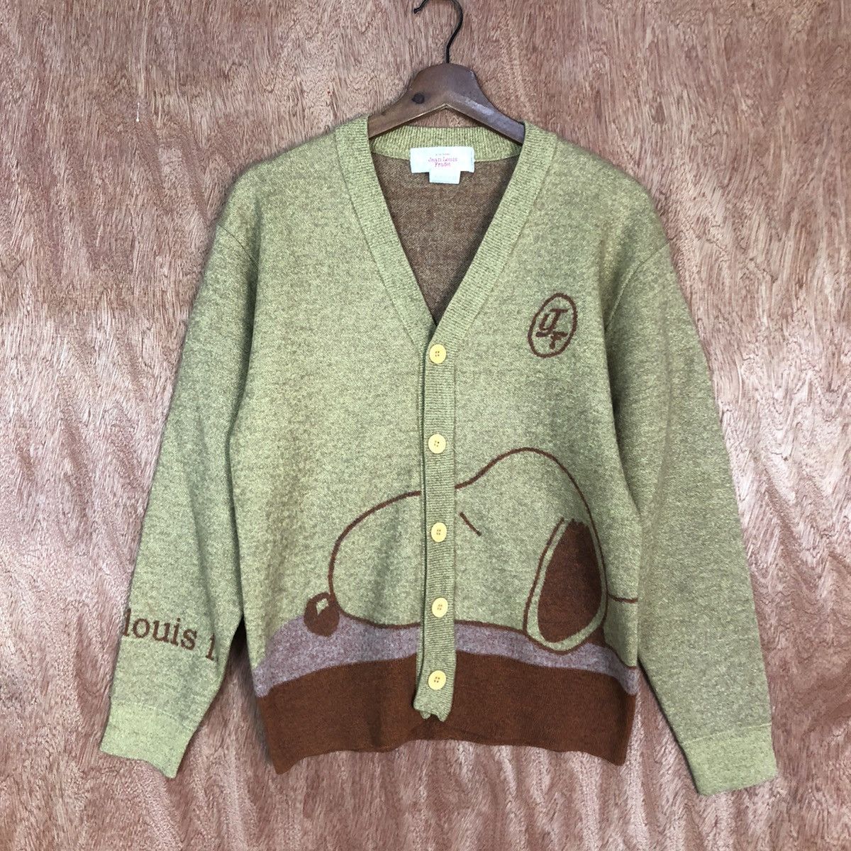 Vintage Jean Louis Fradet Brown rayon Cardigan knitwear #c745DL Size US M / EU 48-50 / 2 - 3 Thumbnail