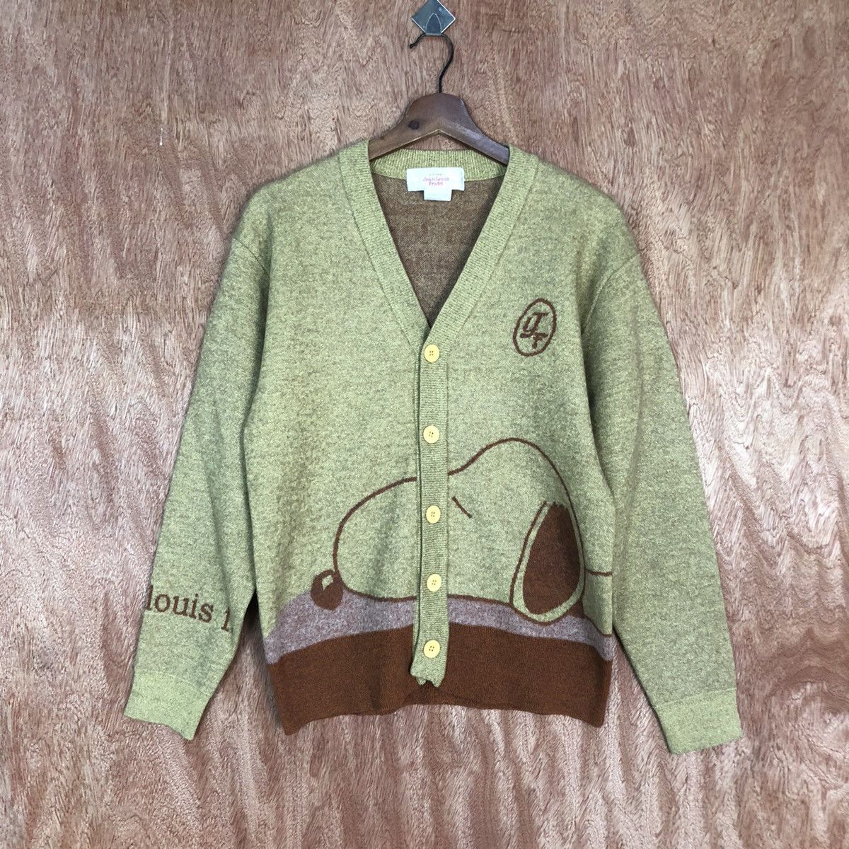 Vintage Jean Louis Fradet Brown rayon Cardigan knitwear #c745DL Size US M / EU 48-50 / 2 - 1 Thumbnail