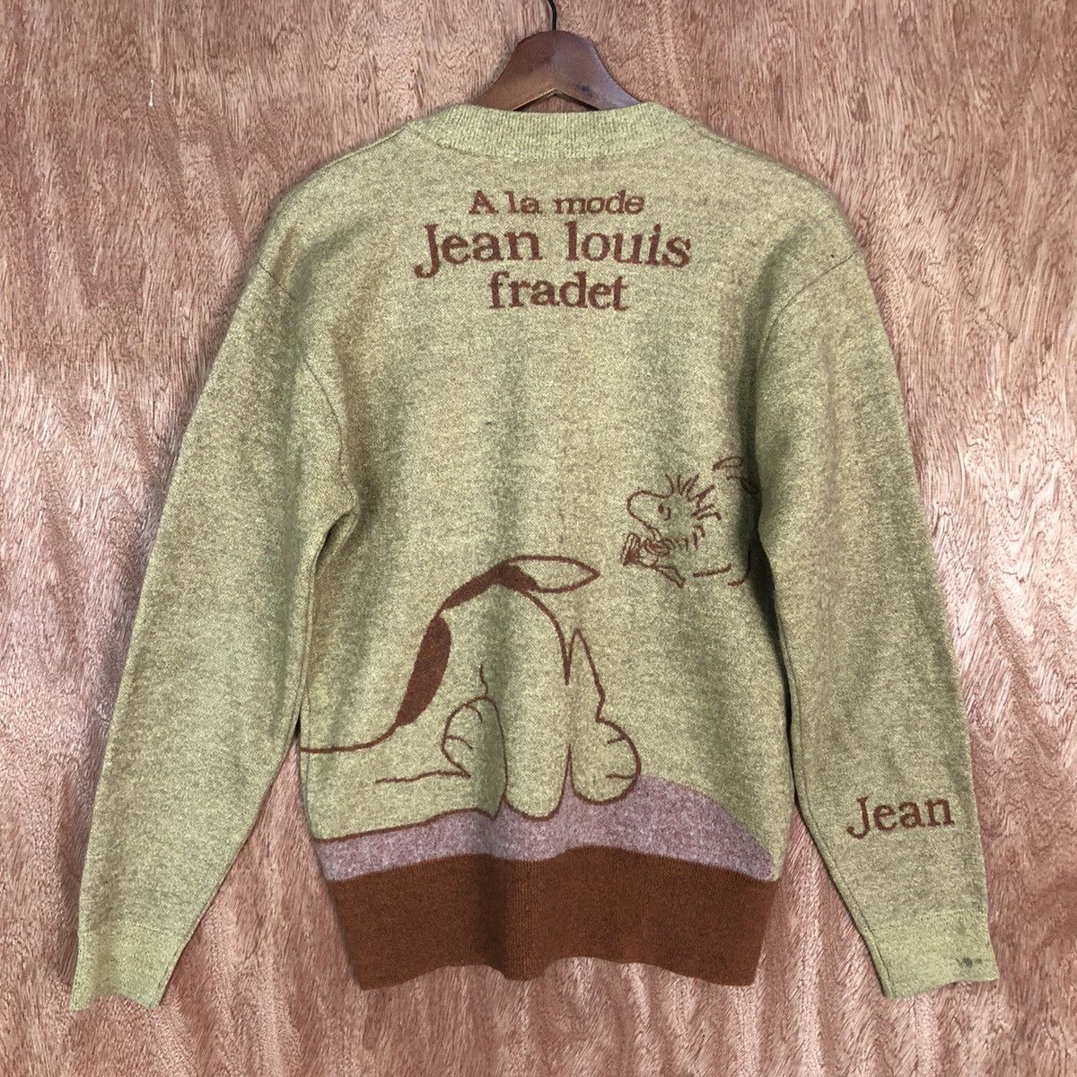 Vintage Jean Louis Fradet Brown rayon Cardigan knitwear #c745DL Size US M / EU 48-50 / 2 - 15 Thumbnail