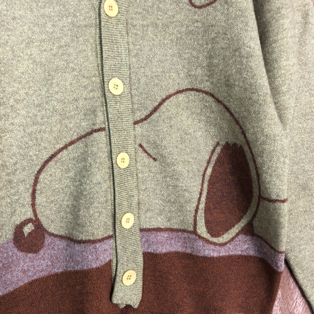 Vintage Jean Louis Fradet Brown rayon Cardigan knitwear #c745DL Size US M / EU 48-50 / 2 - 10 Thumbnail