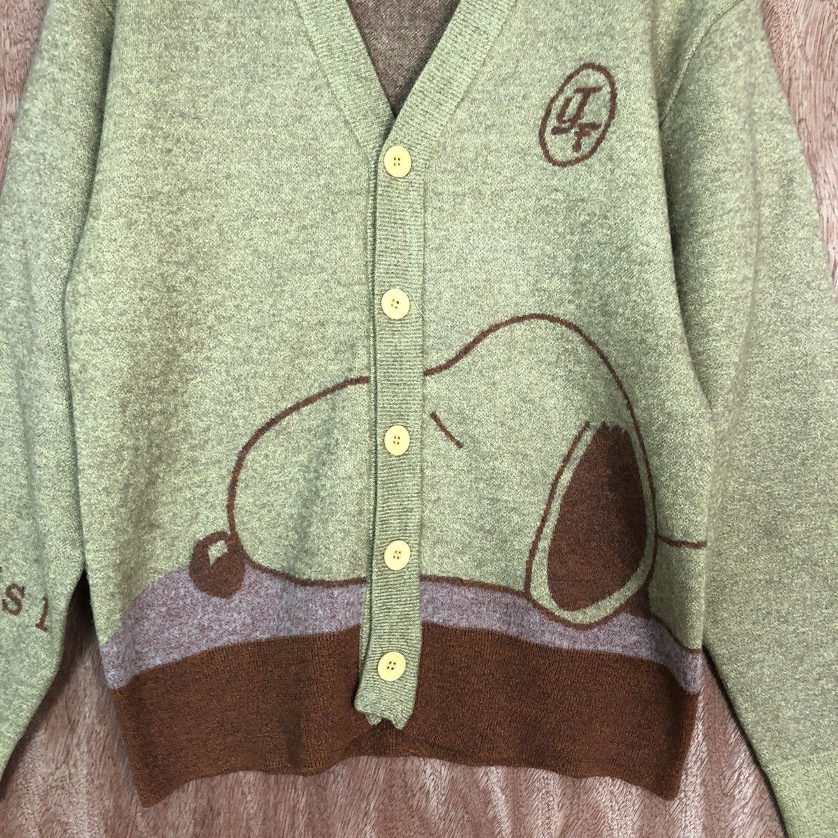 Vintage Jean Louis Fradet Brown rayon Cardigan knitwear #c745DL Size US M / EU 48-50 / 2 - 8 Thumbnail