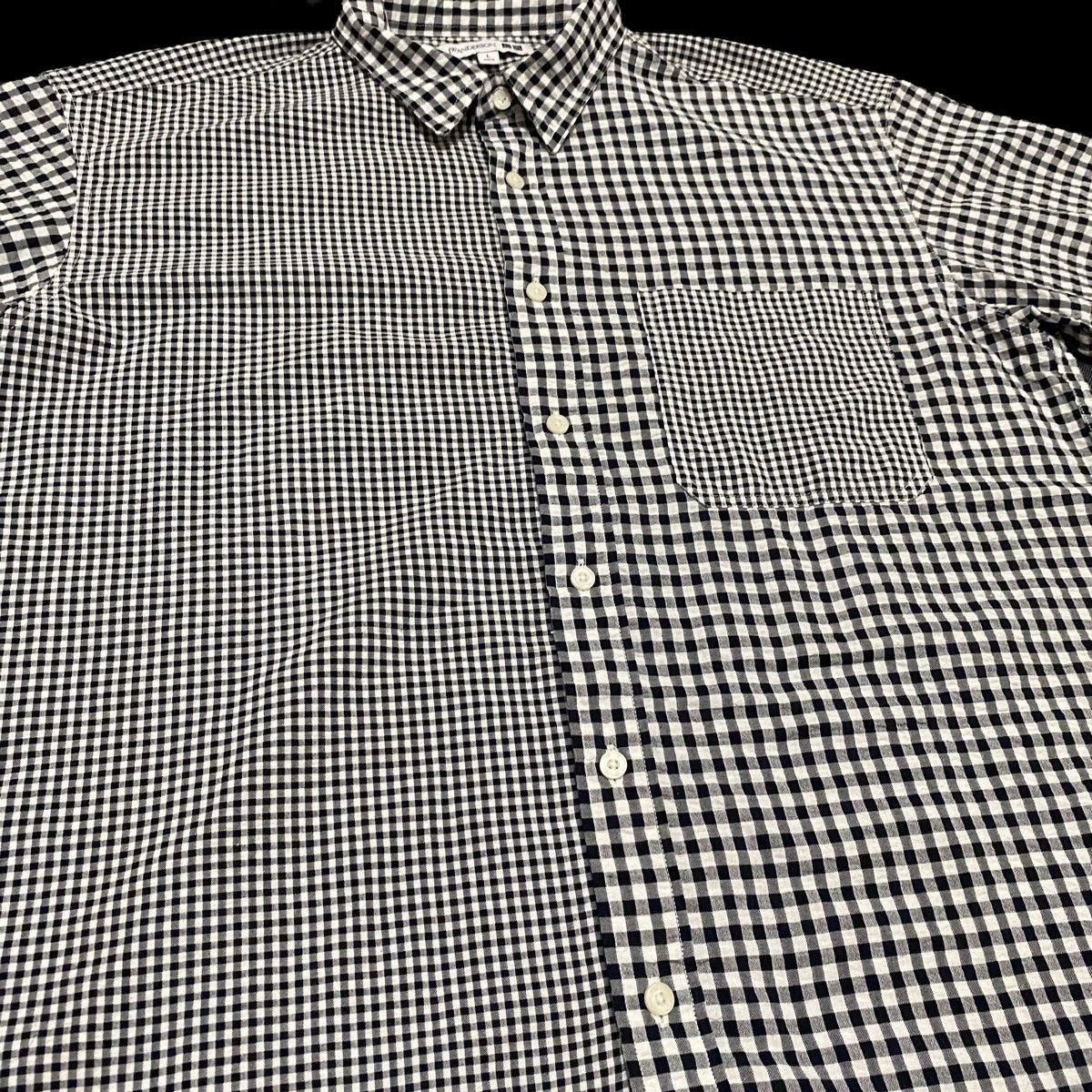 JW Anderson × Japanese Brand × Uniqlo Vintage JW Anderson Uniqlo Checkered Plaid Button Up Size US L / EU 52-54 / 3 - 6 Thumbnail