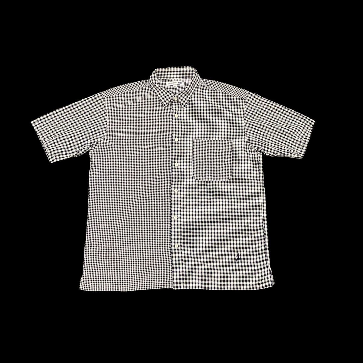 JW Anderson × Japanese Brand × Uniqlo Vintage JW Anderson Uniqlo Checkered Plaid Button Up Size US L / EU 52-54 / 3 - 1 Thumbnail