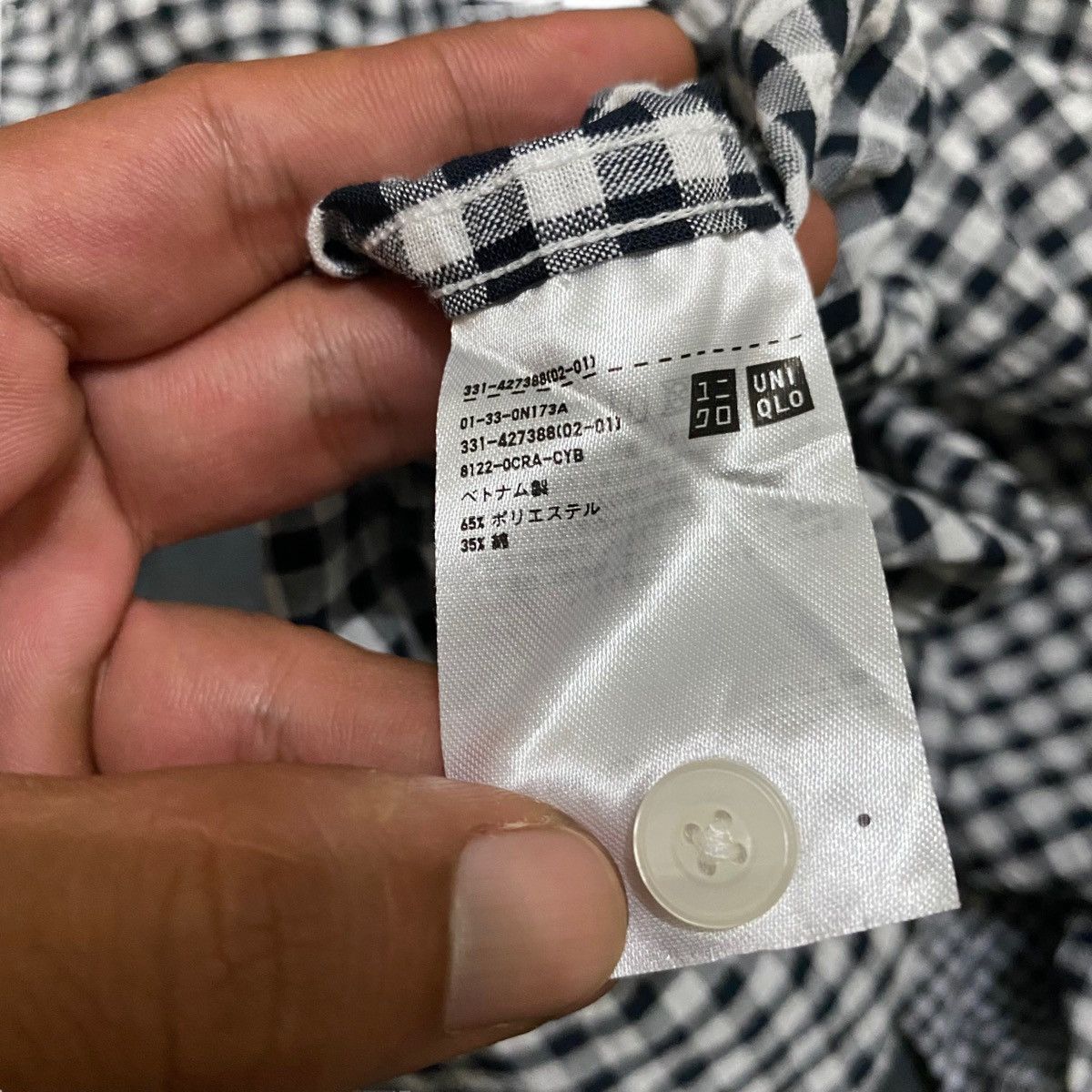 JW Anderson × Japanese Brand × Uniqlo Vintage JW Anderson Uniqlo Checkered Plaid Button Up Size US L / EU 52-54 / 3 - 9 Thumbnail