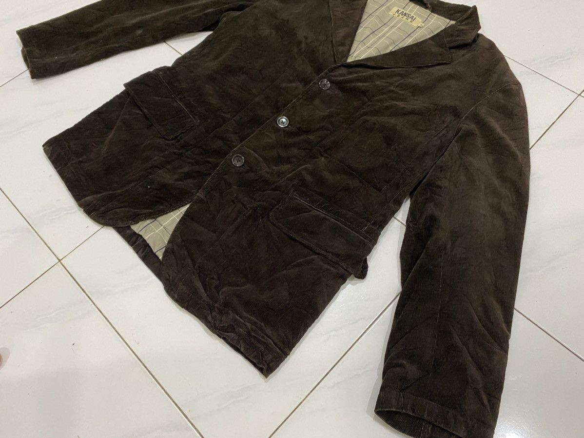 Kansai Yamamoto 🔥Vintage🔥 Kansai Jeans Corduroy Jacket Size US M / EU 48-50 / 2 - 5 Thumbnail