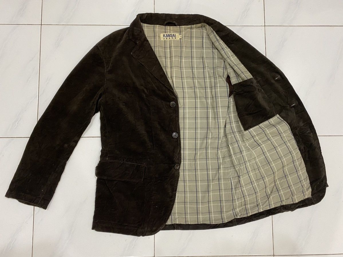 Kansai Yamamoto 🔥Vintage🔥 Kansai Jeans Corduroy Jacket Size US M / EU 48-50 / 2 - 3 Thumbnail