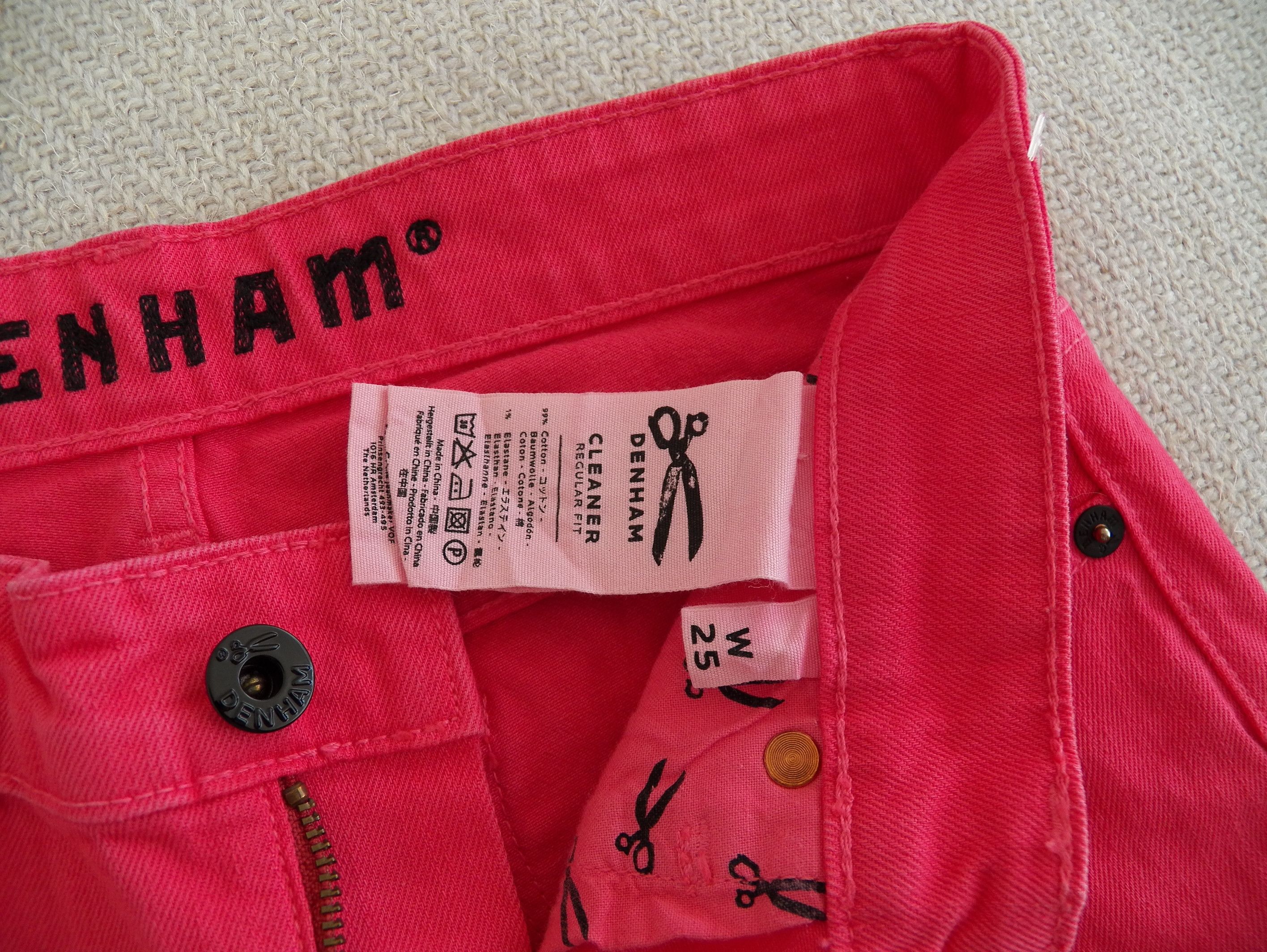 DENHAM Denham Cleaner Regular Fit Tight Jeans W25 L32 Hot Pink Size 25" / US 0 / IT 36 - 3 Thumbnail